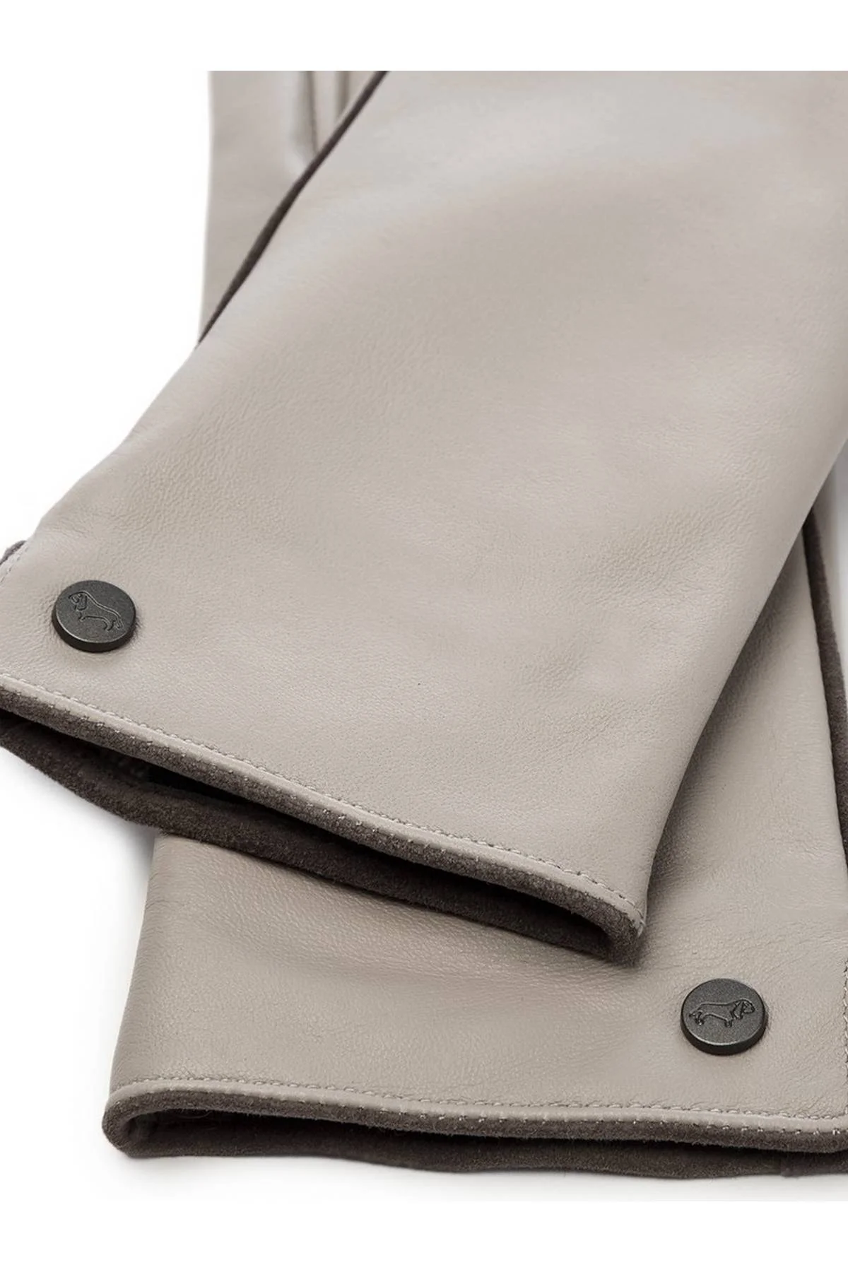 Перчатки серо-бежевые, 8