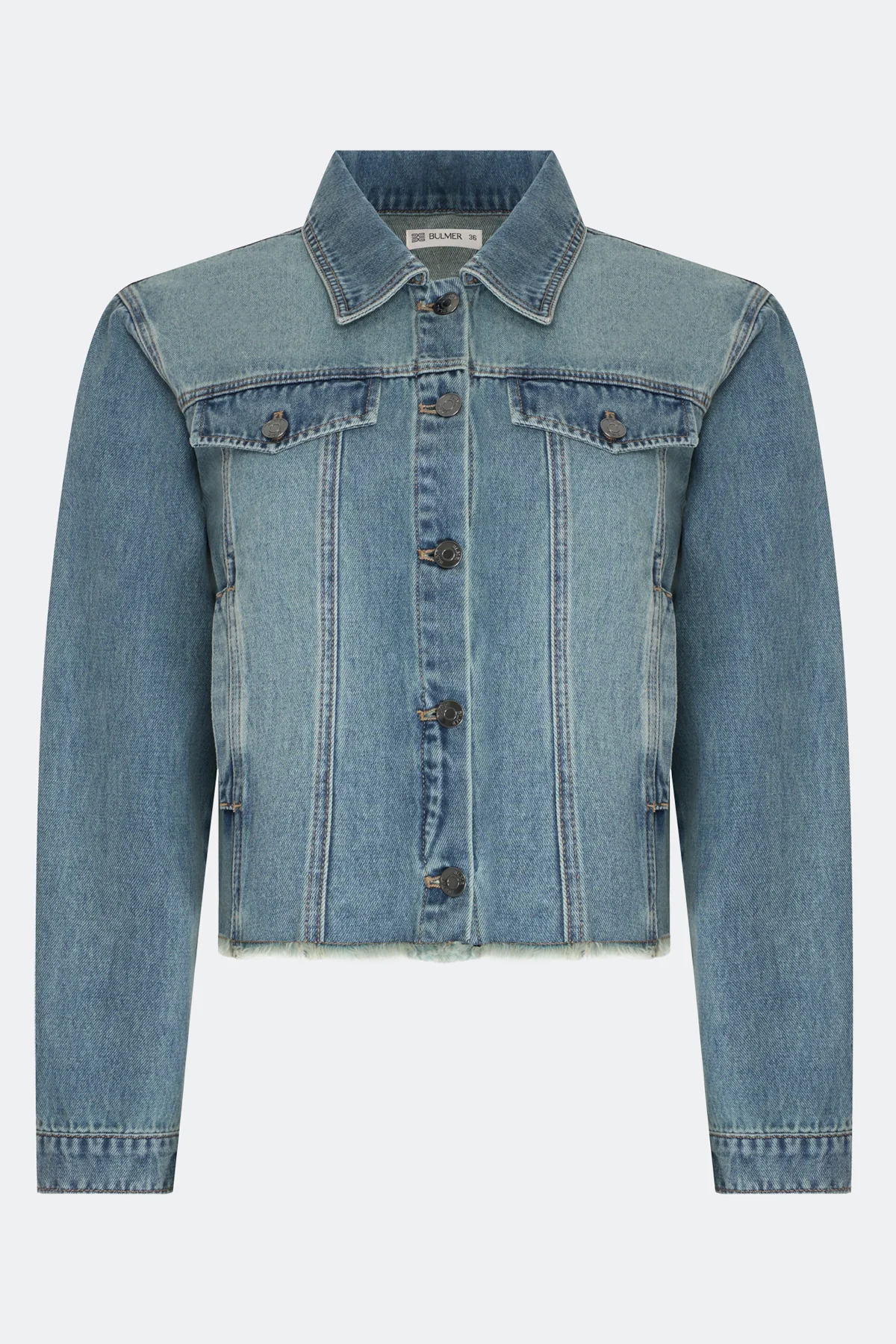 Укороченный джинсовый жакет Row hem, 46