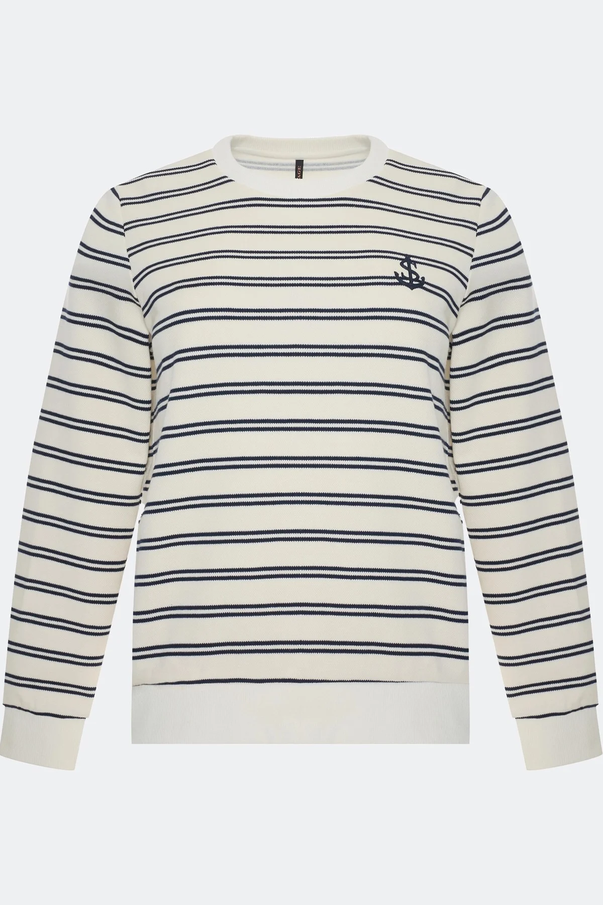 Свободный джемпер в морском стиле, 42