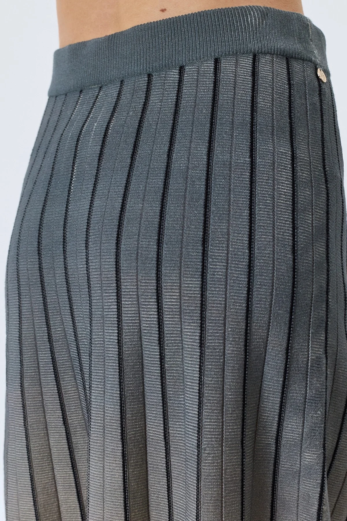 Вязаная юбка с градиентным принтом, 44