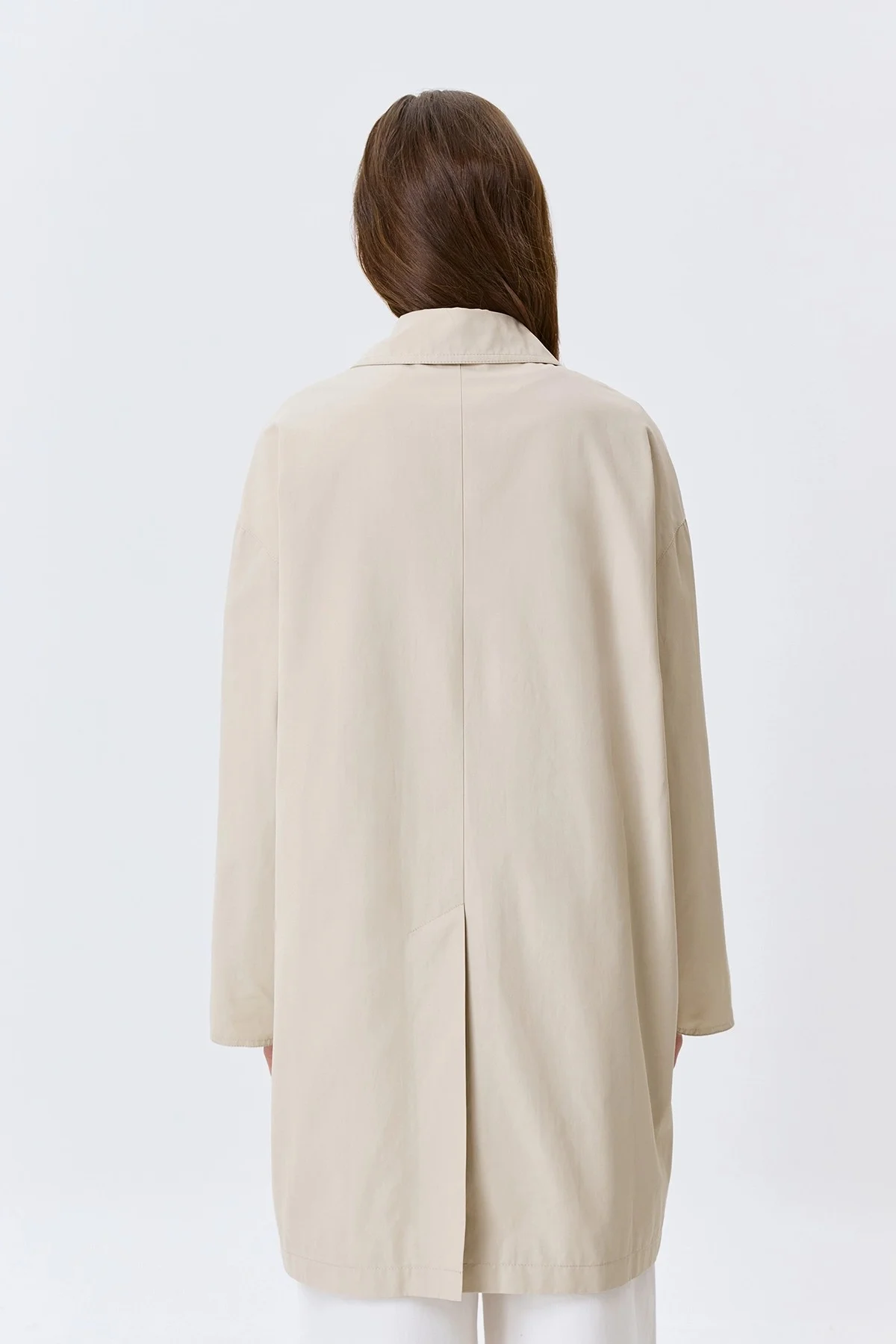 Свободный плащ из хлопка, 44