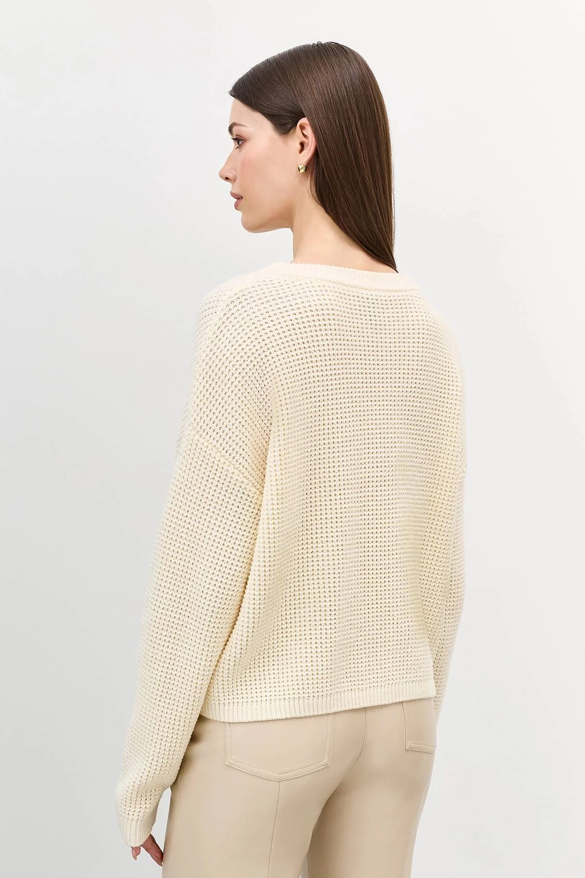 Лимитированная серия свитер с текстурной вязкой и ремень, 42