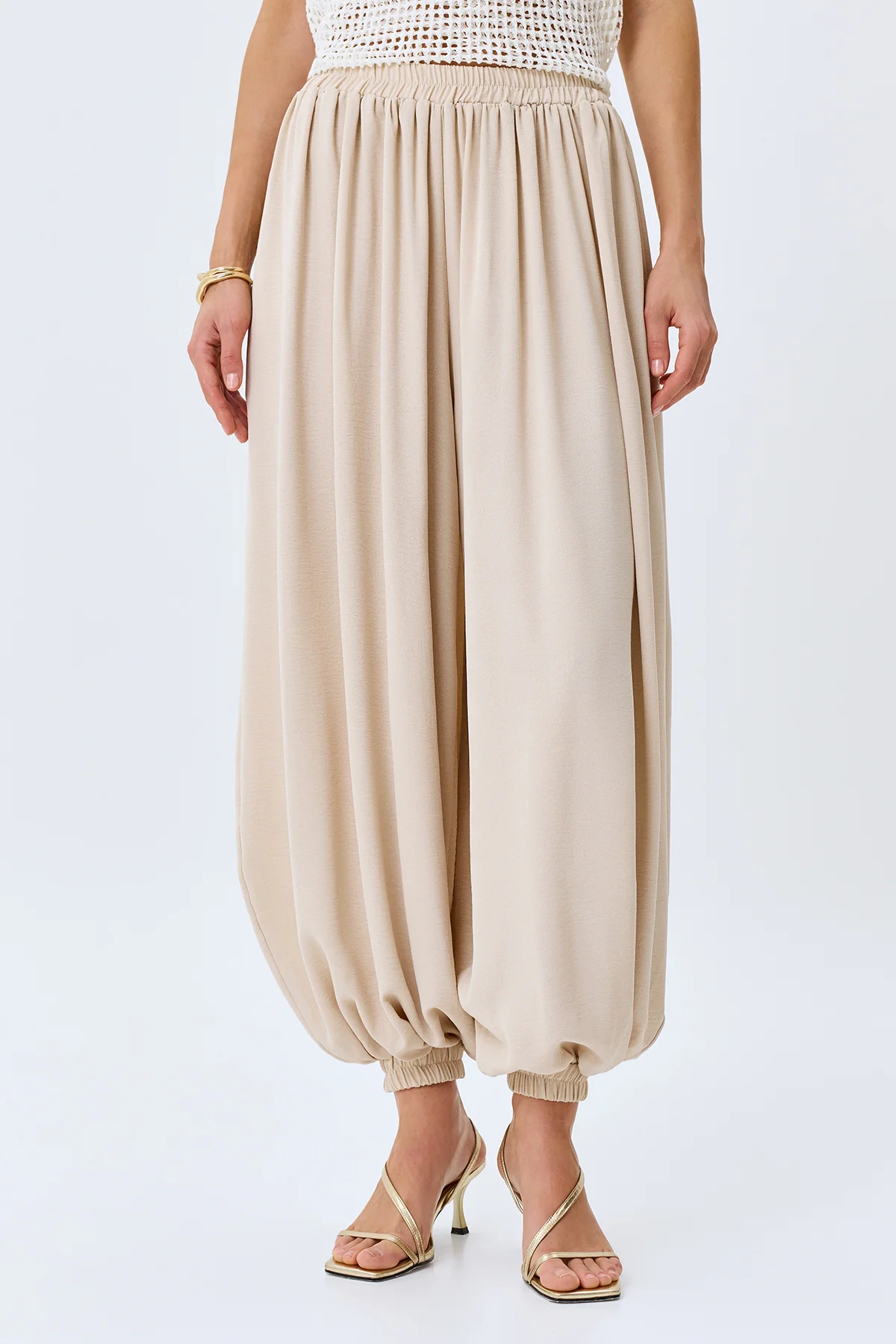 Хлопковые брюки-шаровары, 40