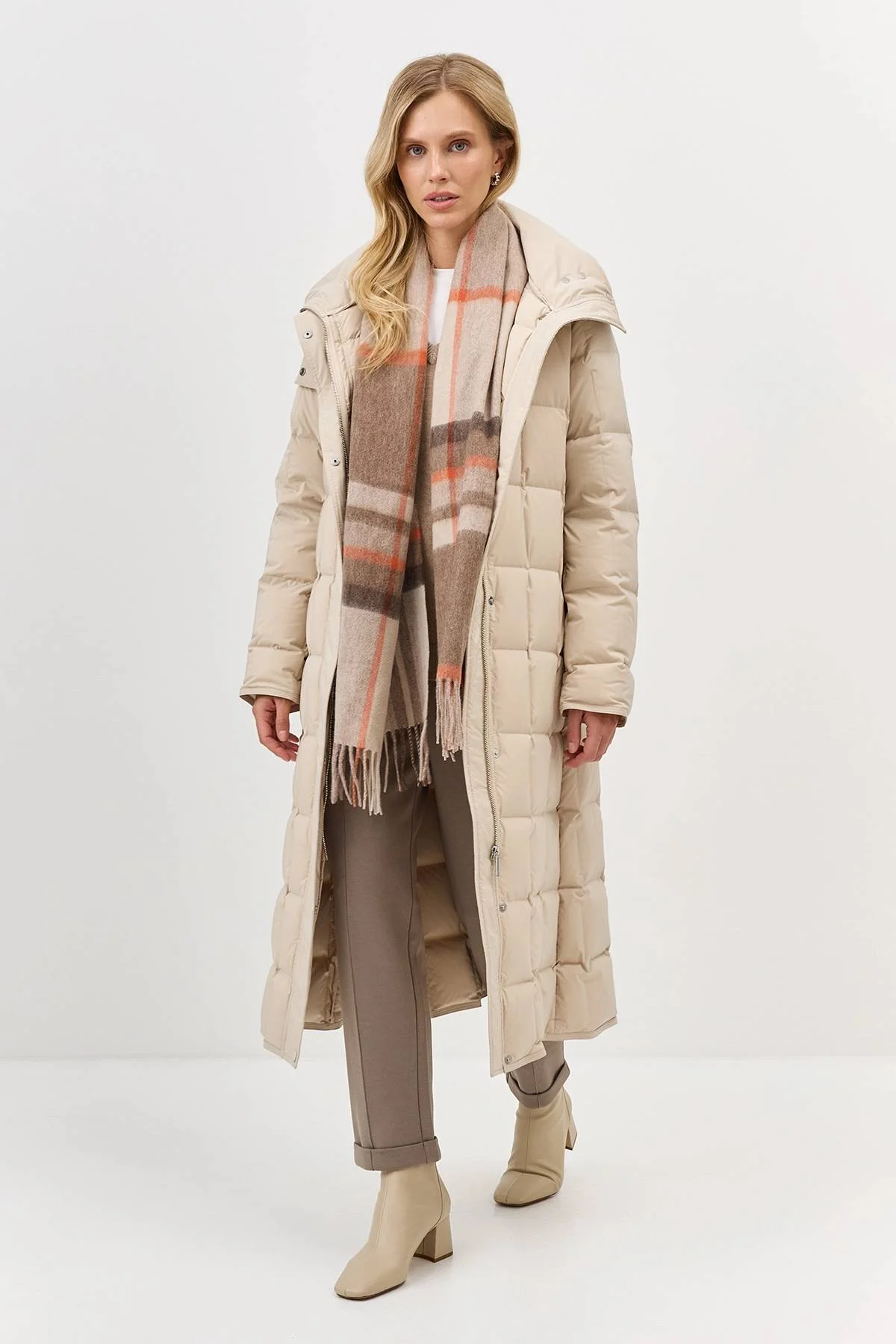 Шерстяной шарф в клетку, One