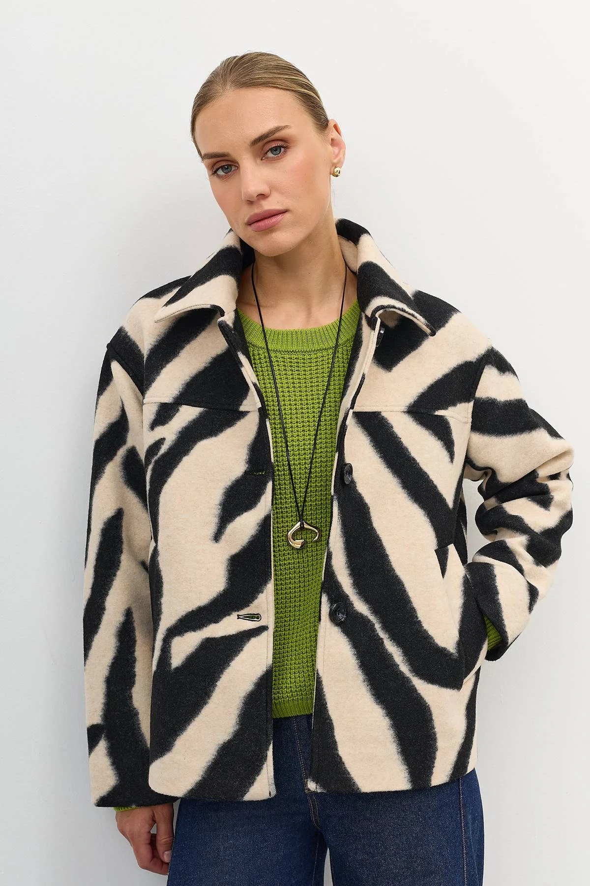 Яркий свитер из хлопка, 44