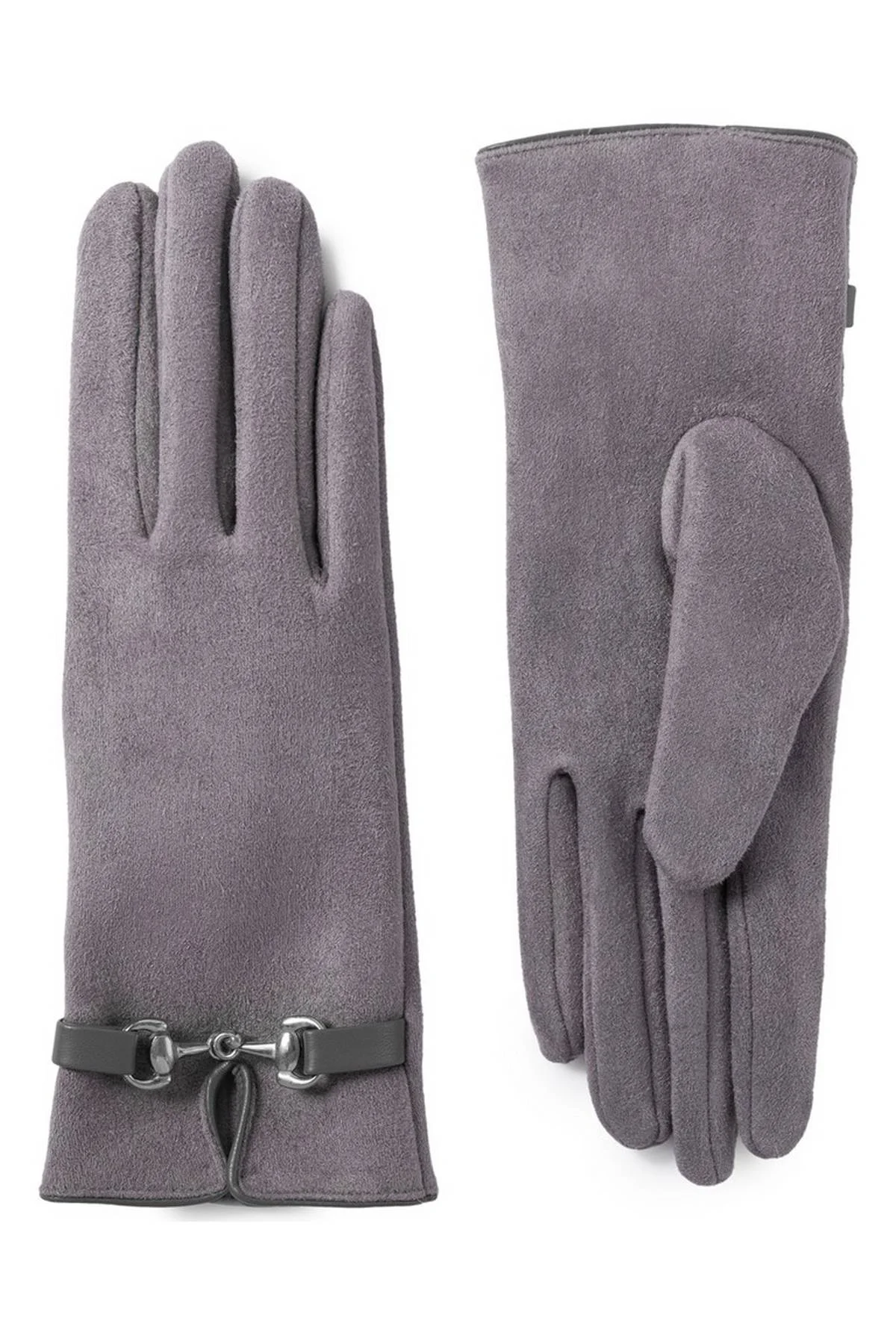 Перчатки серые, S