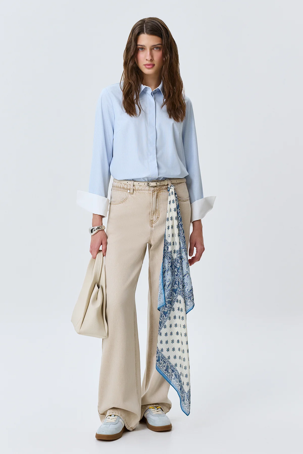 Базовая блузка из бамбукового волокна, 48