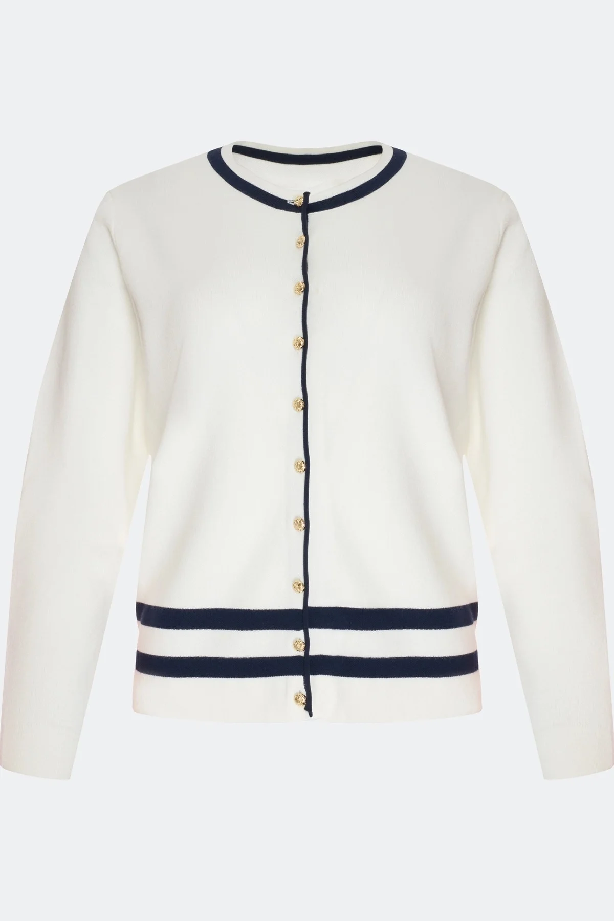 Кардиган с контрастными полосками, 40