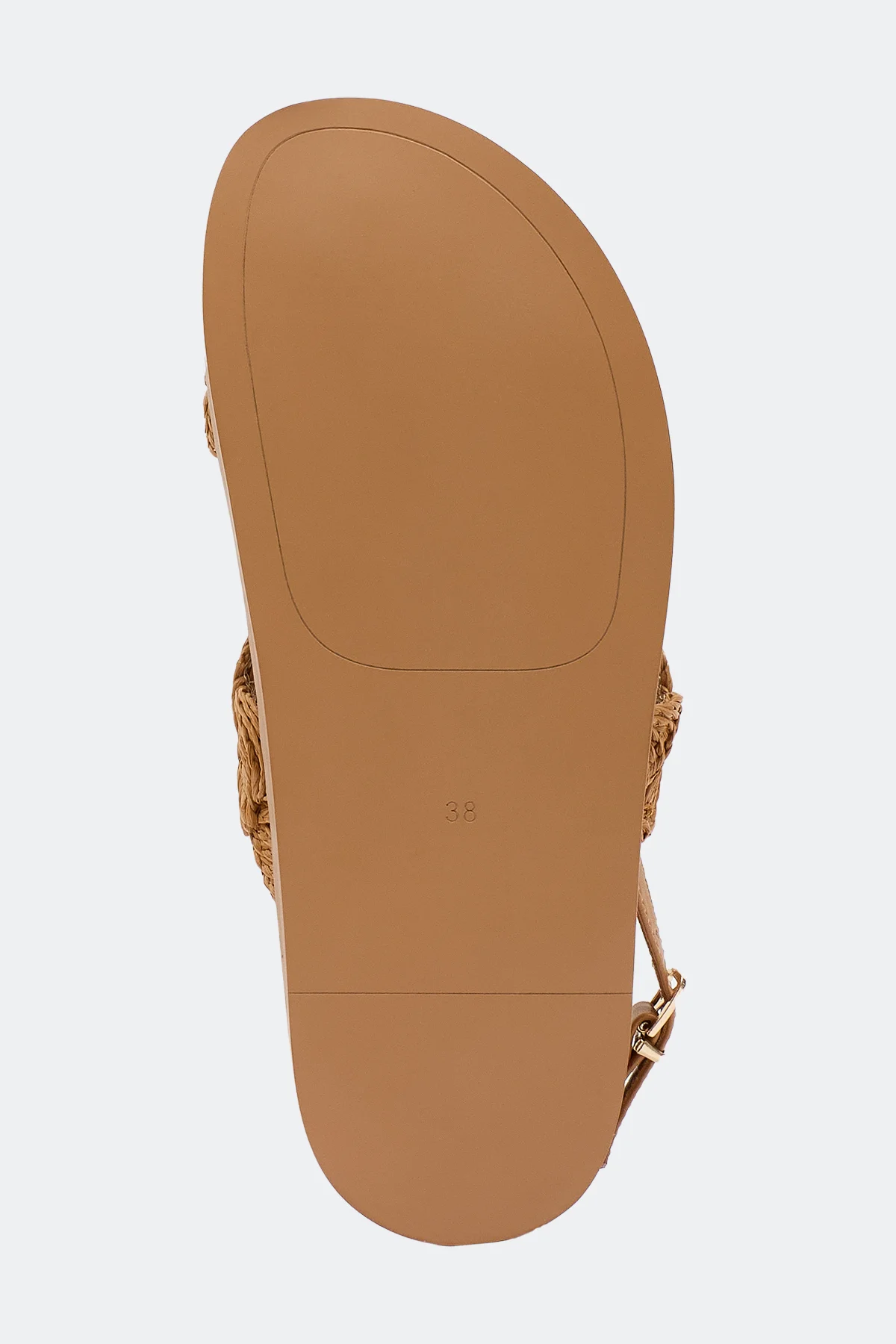 Босоножки из натуральной кожи с акцентным плетением, 38