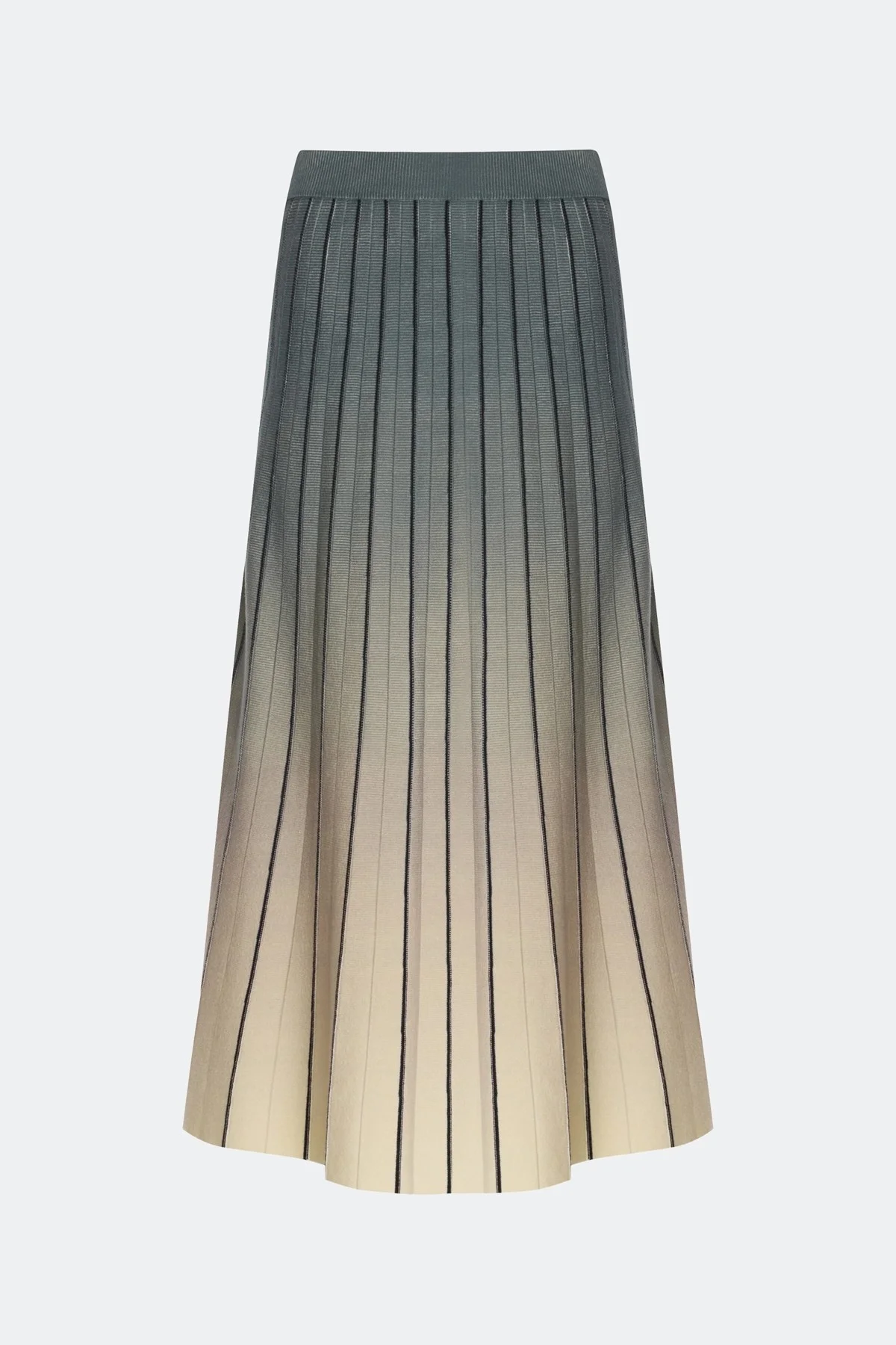 Вязаная юбка с градиентным принтом, 40