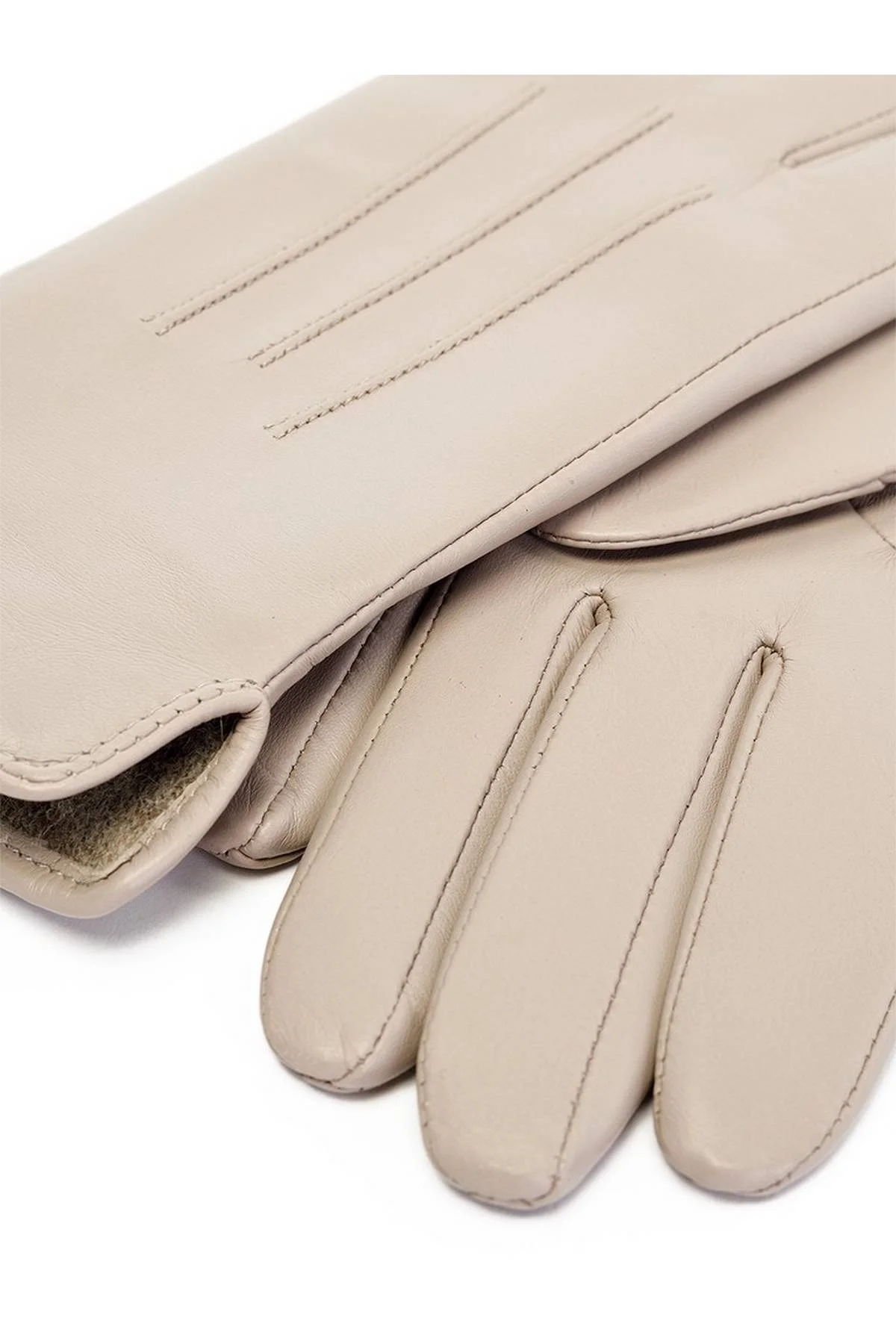 Перчатки серо-бежевые, 7,5