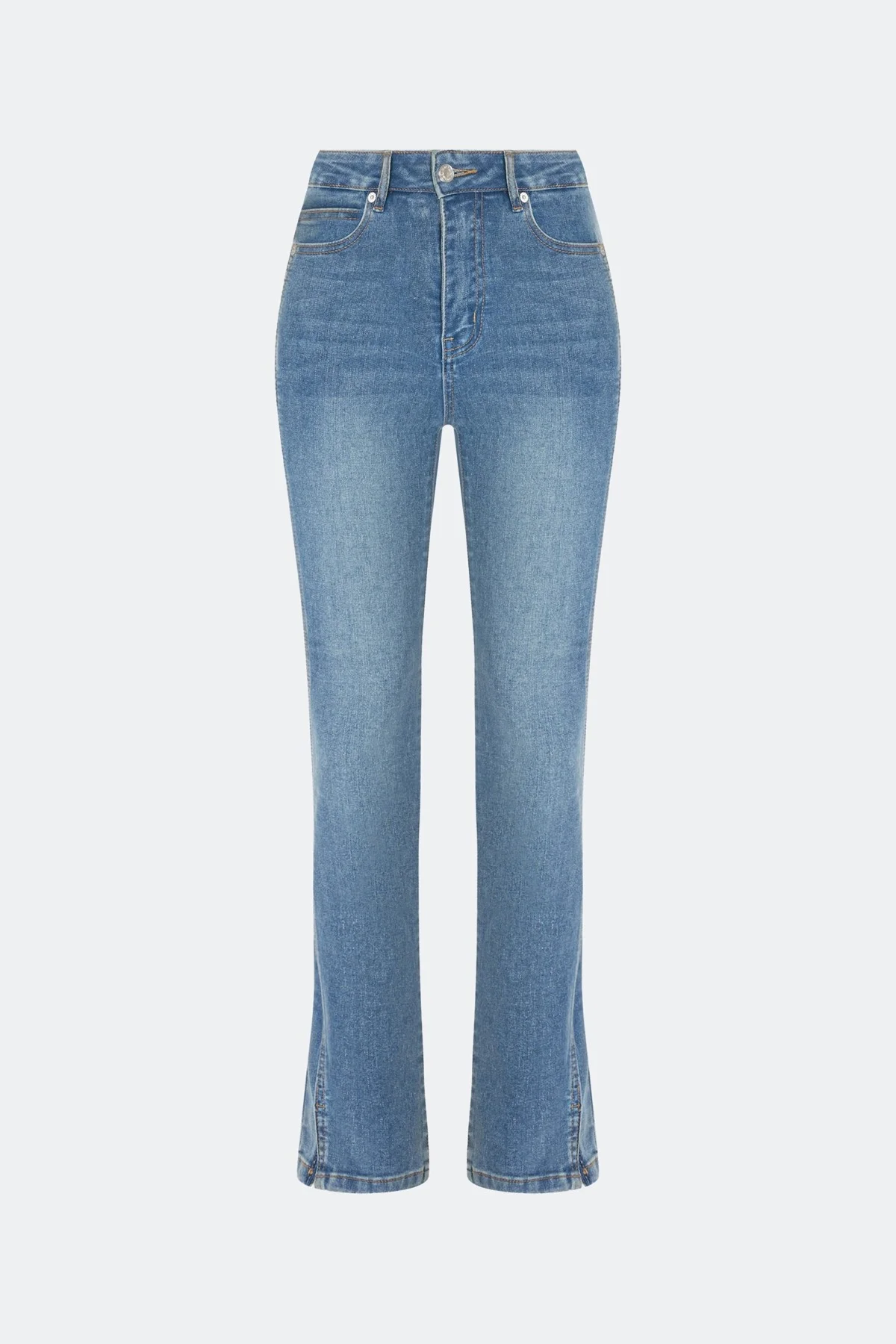 Джинсы slim fit с акцентными швами, 44