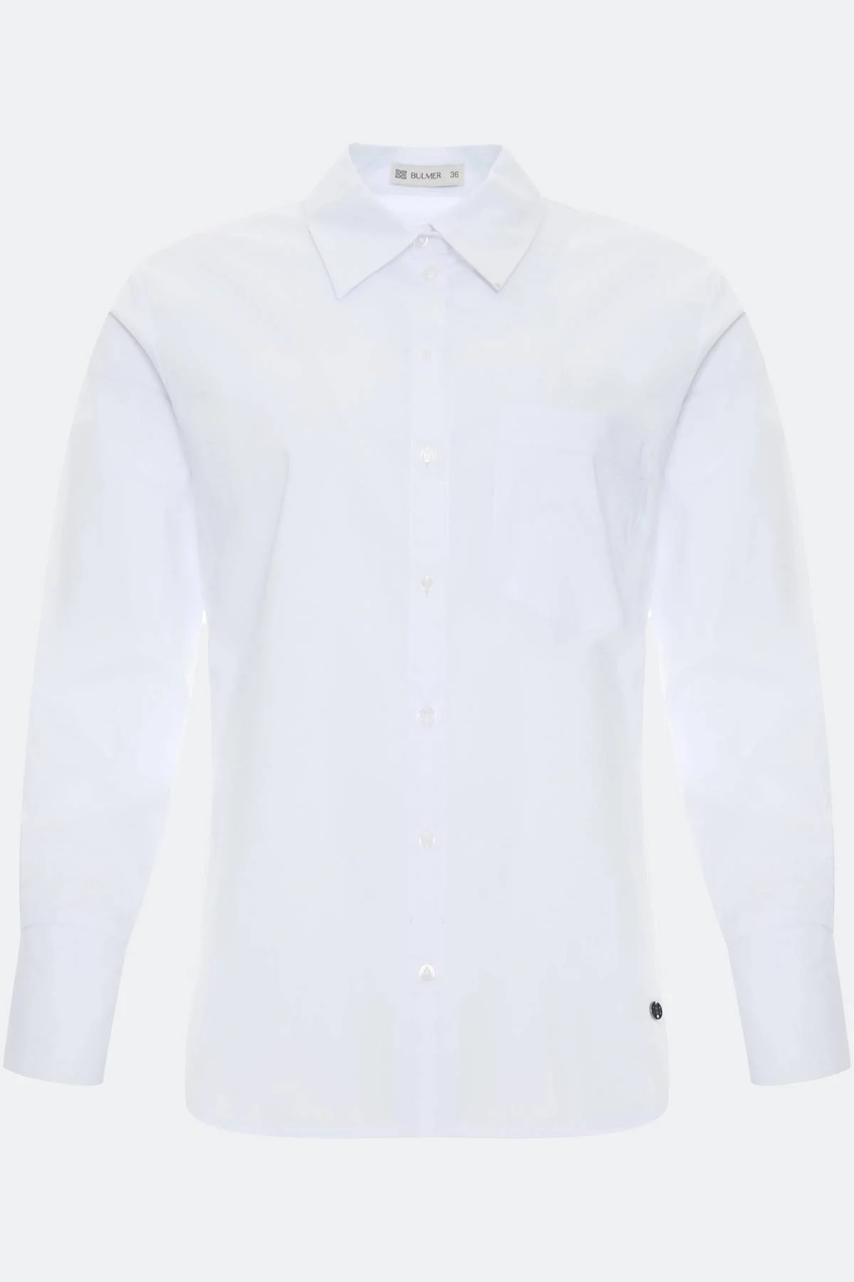 Лимитированная серия приталенная рубашка в белом цвете с ремнем, 44