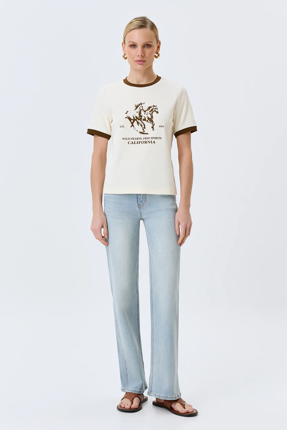 Футболка с принтом в стиле "Ретро", 42