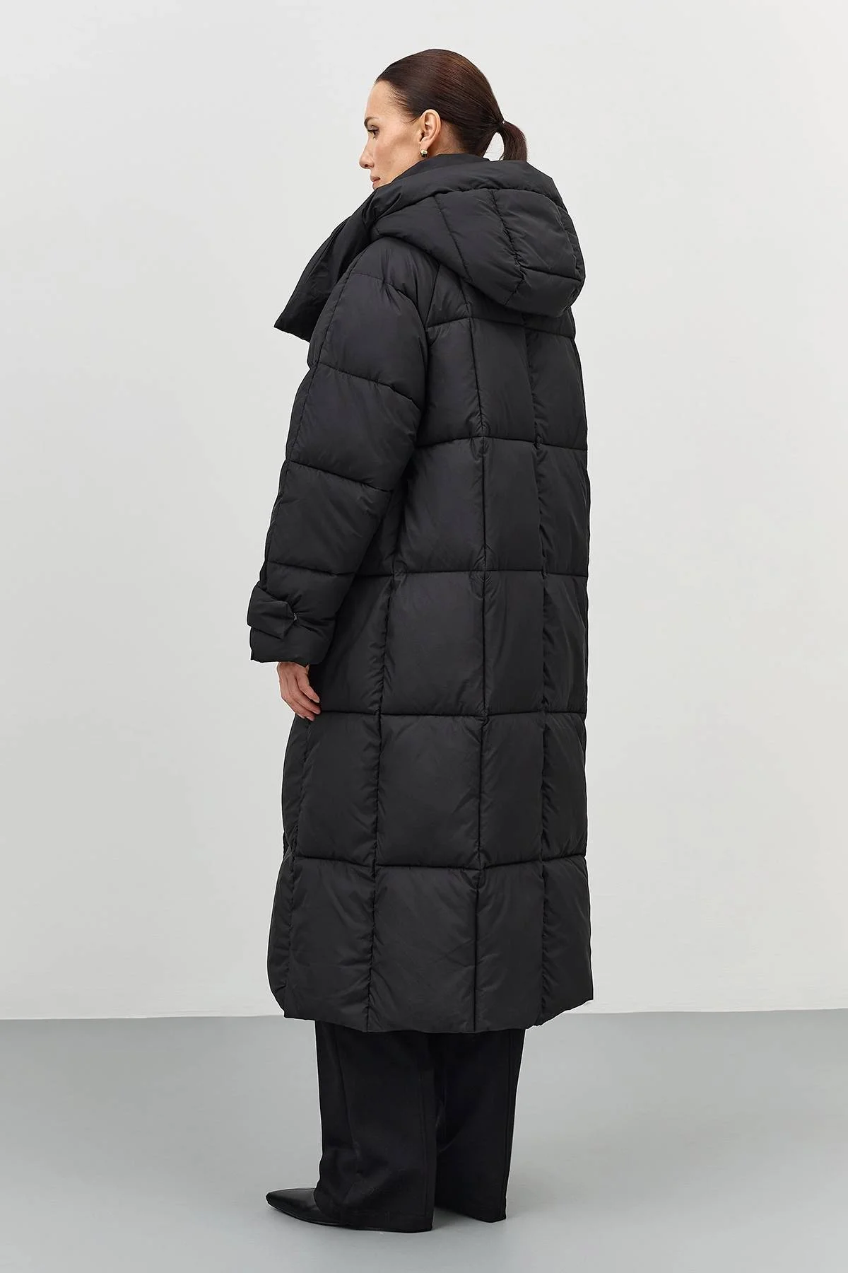 Лимитированная серия теплое пальто Oversize и палантин, 46