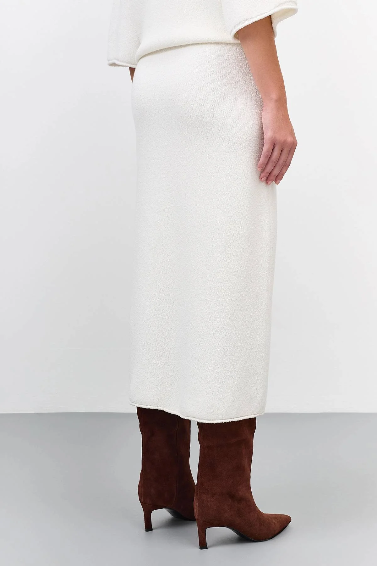 Юбка-миди из текстурной пряжи, 44