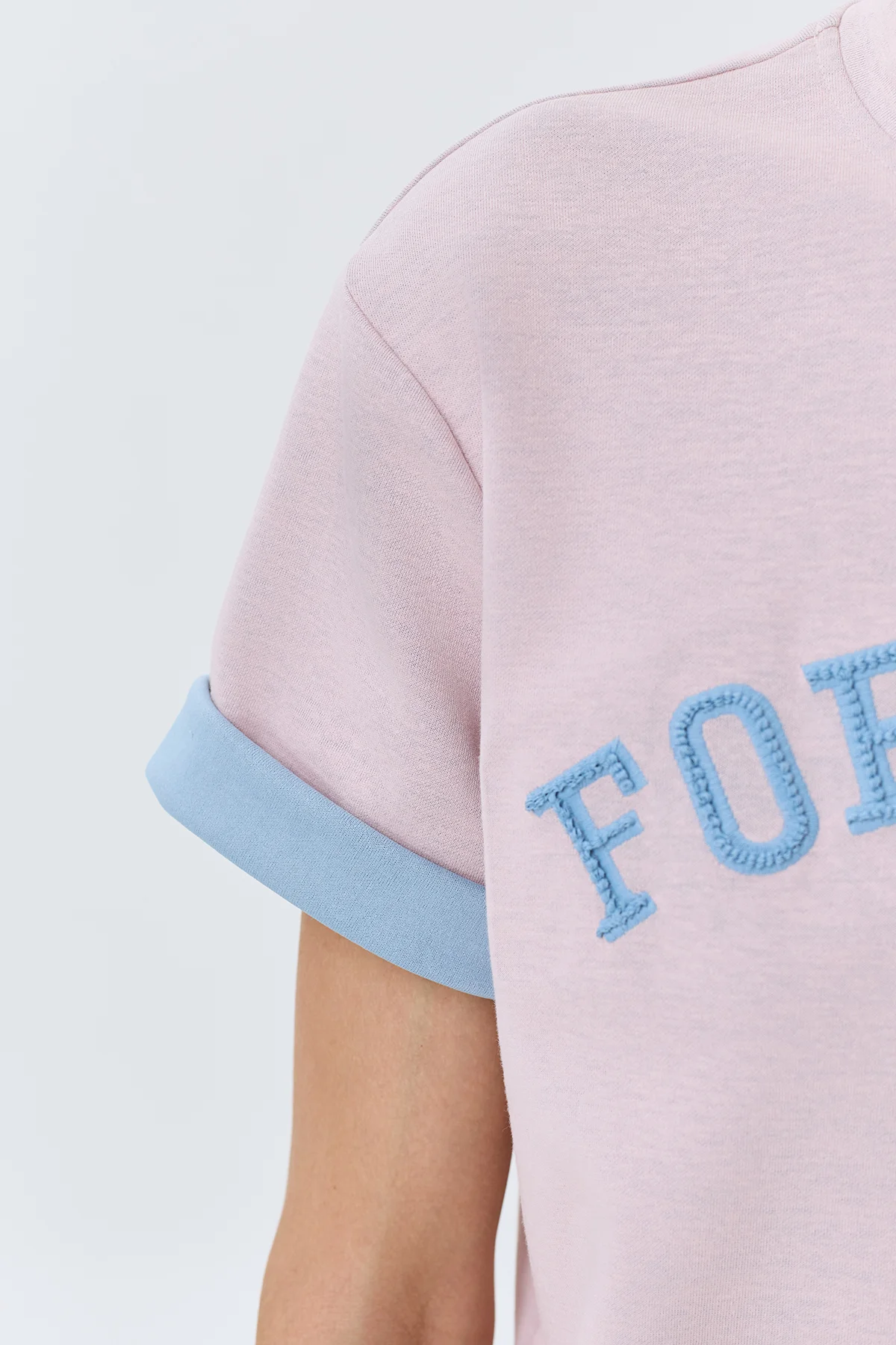 Прямая футболка в стиле "College", 46