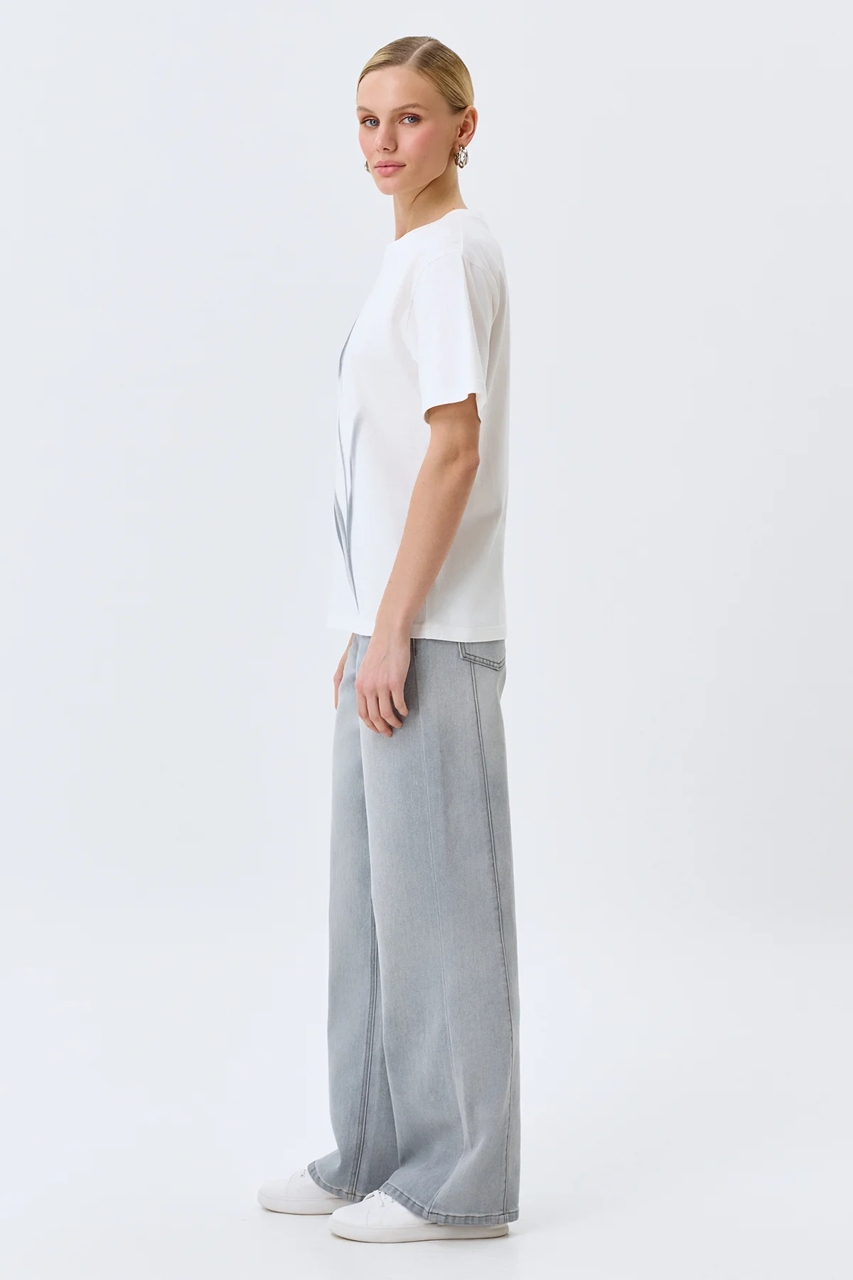 Футболка с акварельным принтом, 52