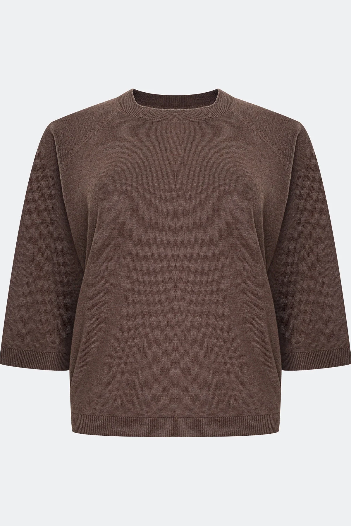 Джемпер из смесового тенселя, мокко, 46