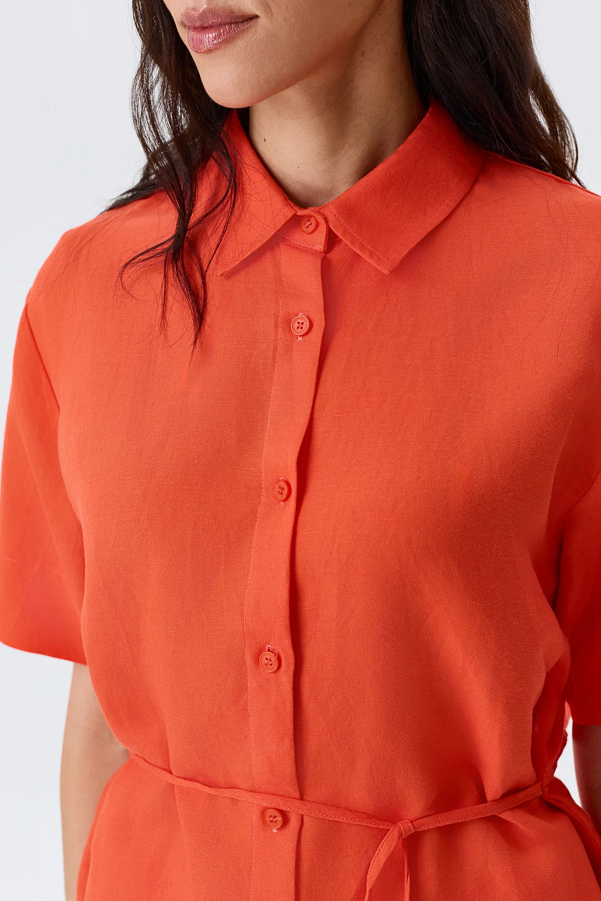 Блузка с разрезом на спине, 42