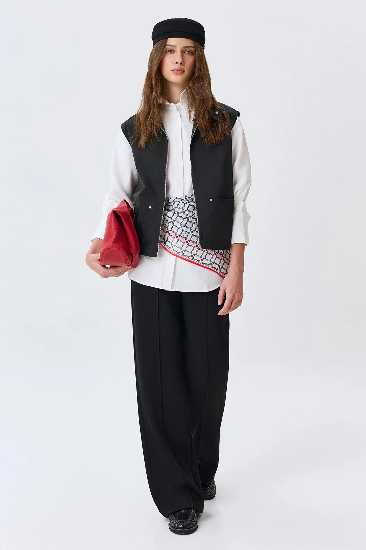 Классическая блузка из вискозы, 42