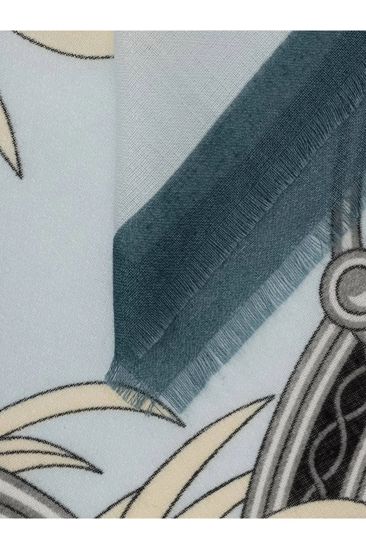 Платок голубой, One