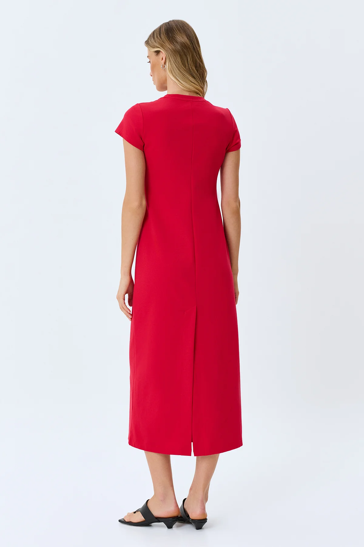 Платье длинное вечернее с разрезом, 44