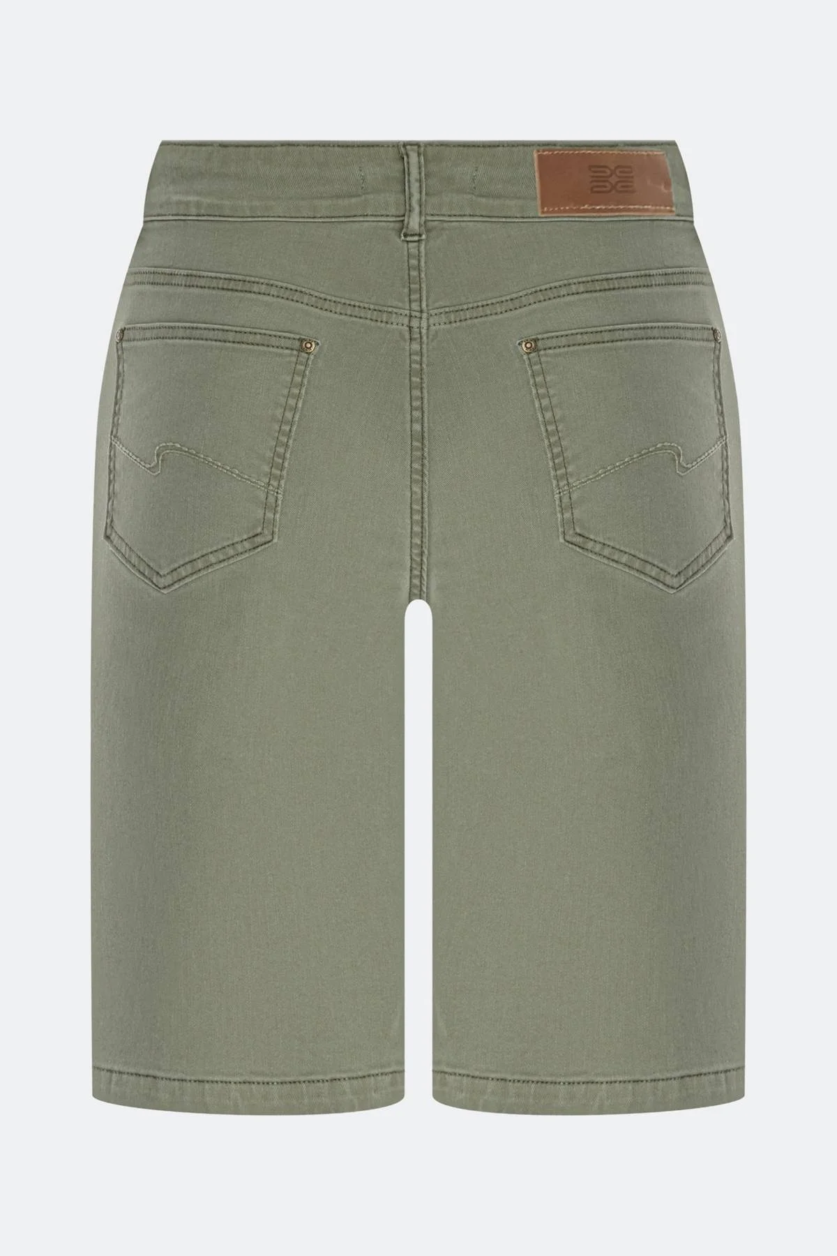 Оливковые джинсовые шорты, 44