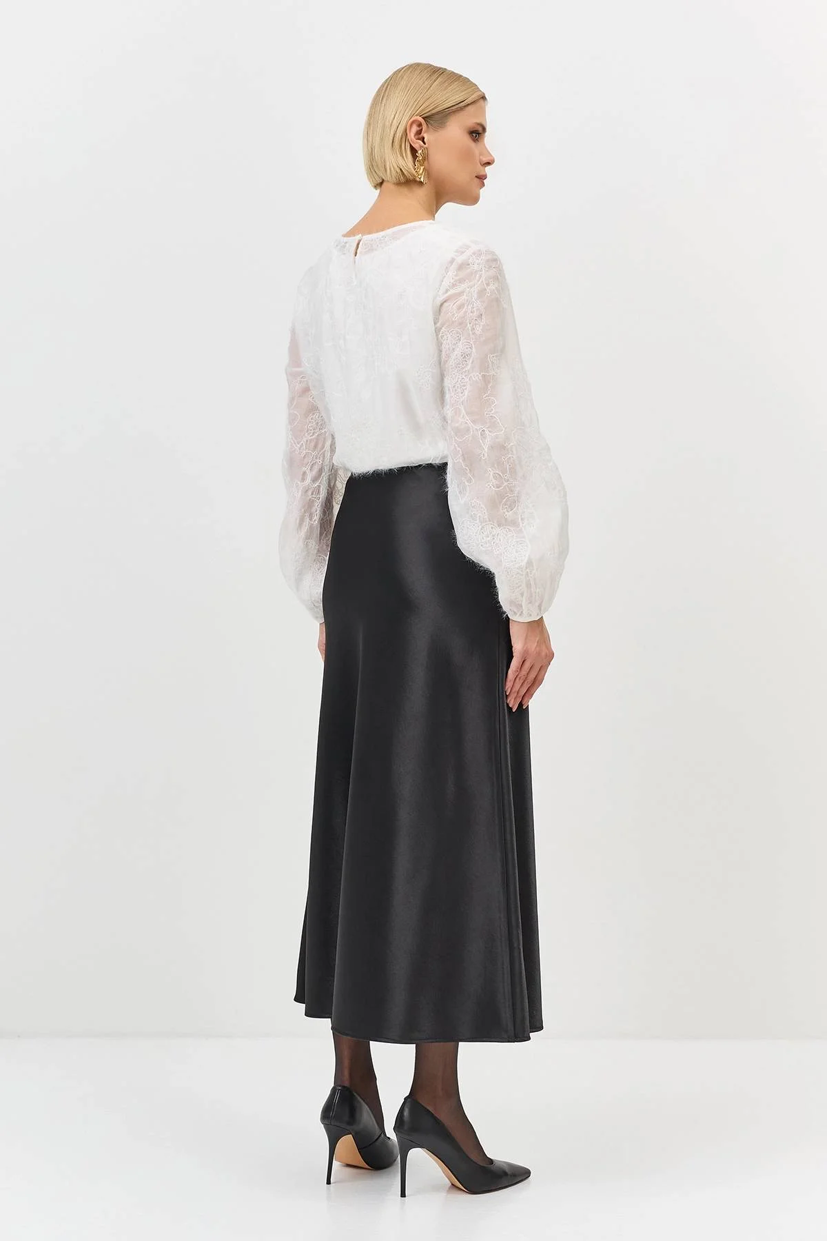 Юбка из утепленного сатина, 34