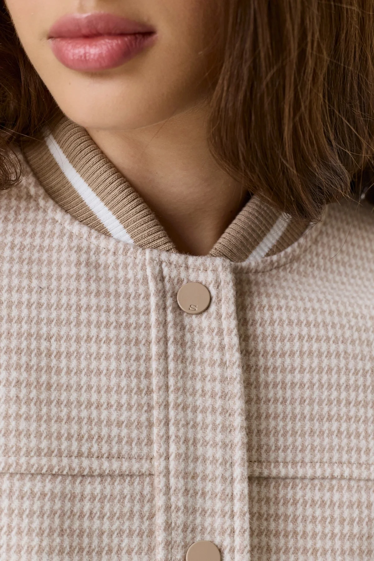 Бомбер с принтом "Pied-de-poule", 50