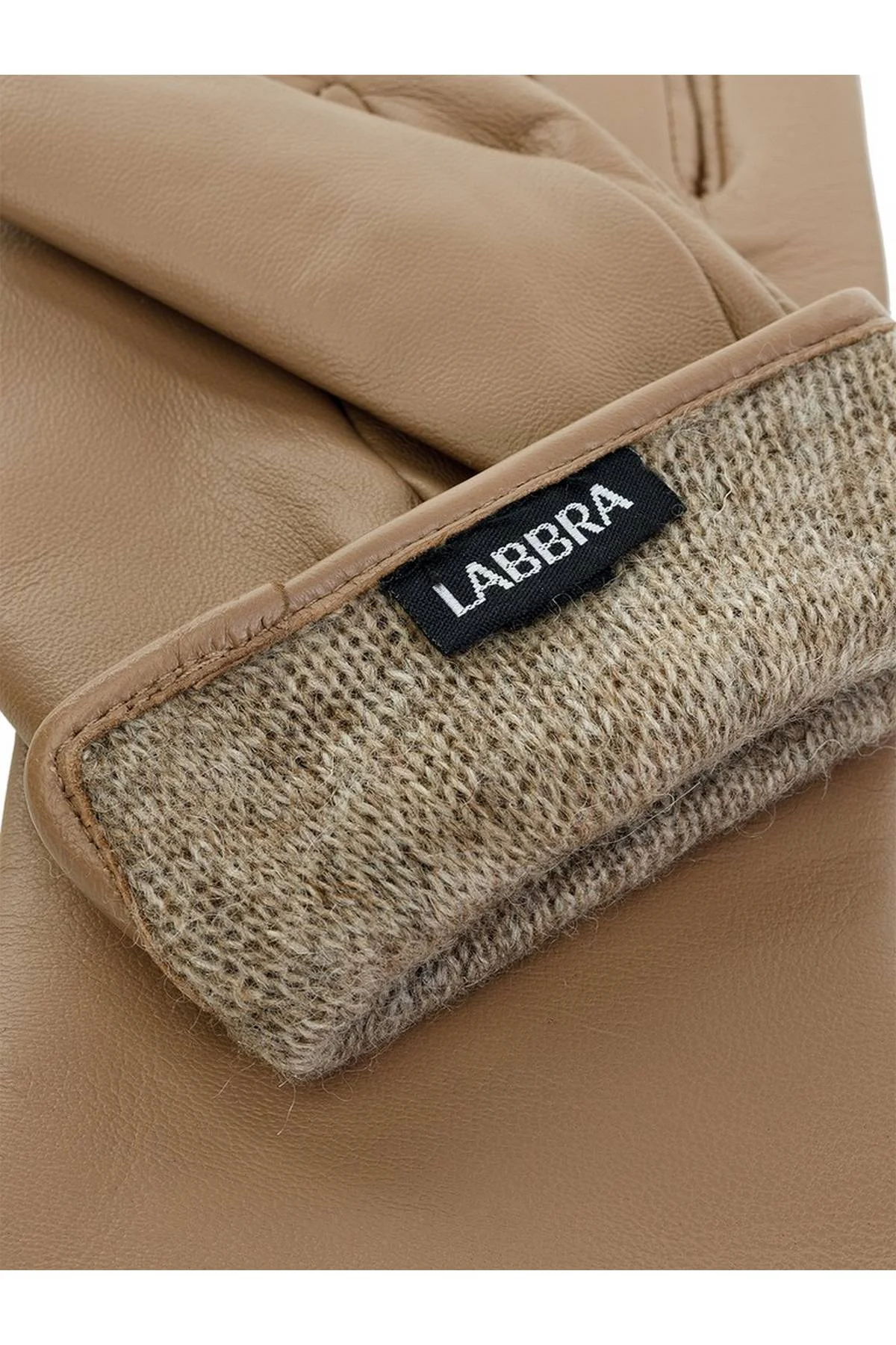 Перчатки темно-бежевые, 6,5