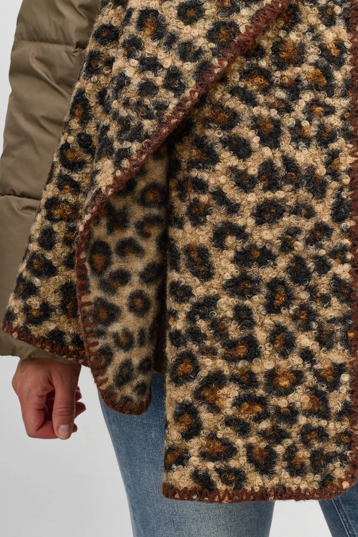 Мягкий шарф с анималистичным принтом, One