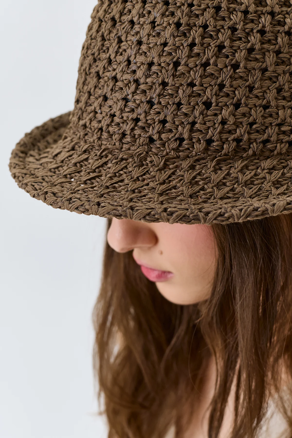 Шляпа с плетеным узором, One