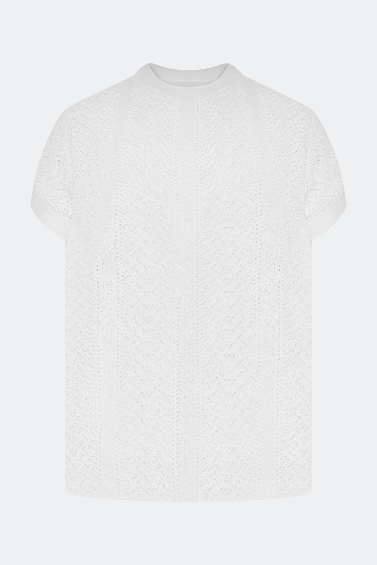 Ажурный вязаный джемпер, 46