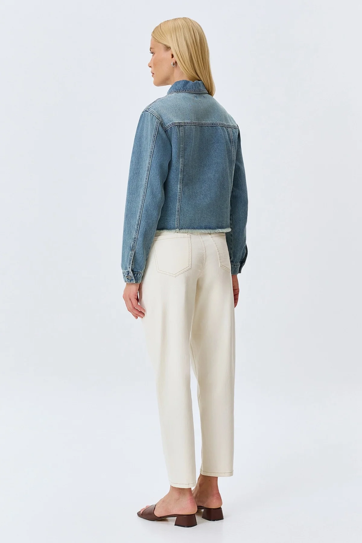 Бежевые джинсы Slim fit, 44