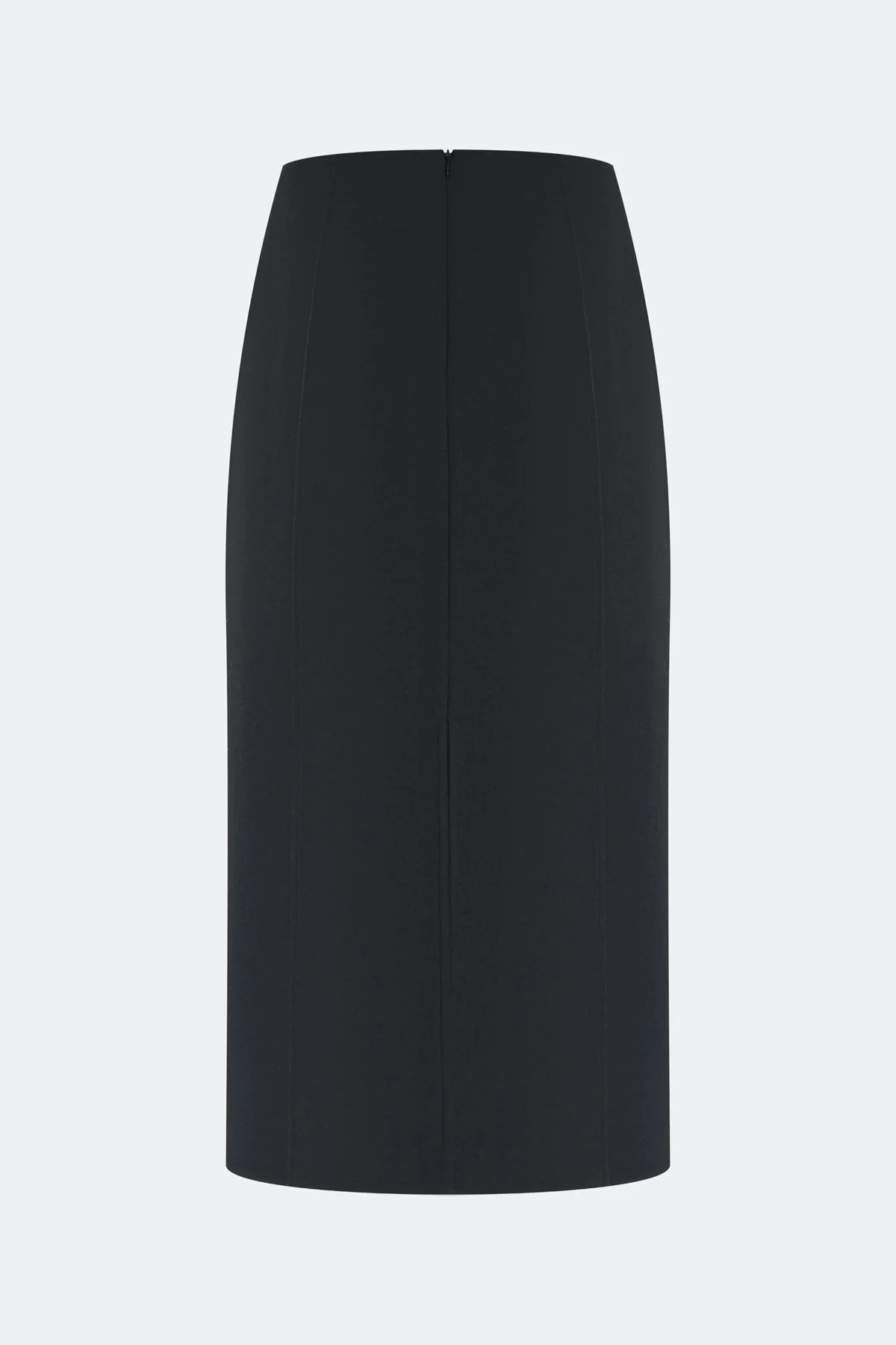 Трикотажная юбка-карандаш в черном цвете, 44