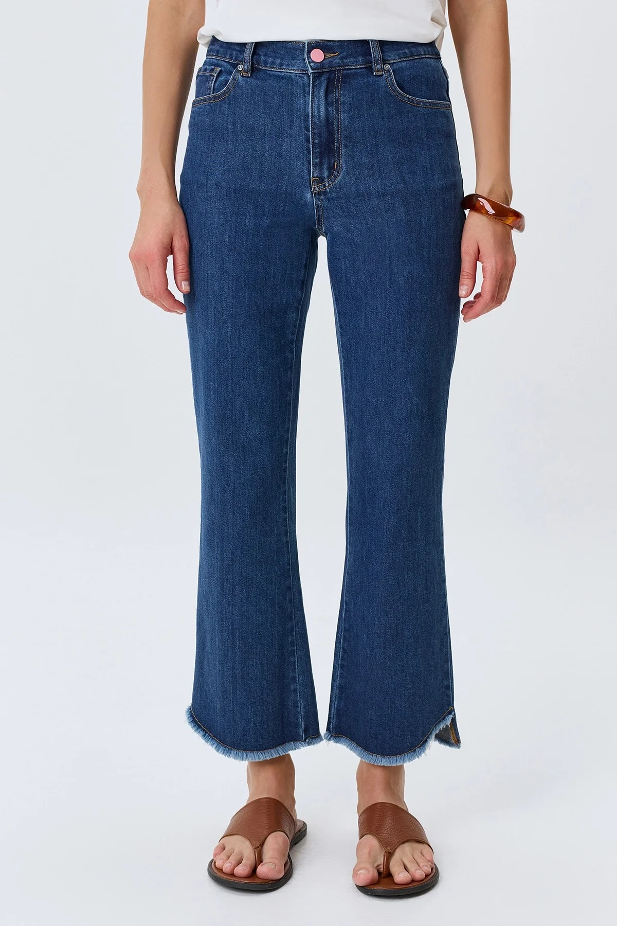 Укороченные джинсы Row hem, 44