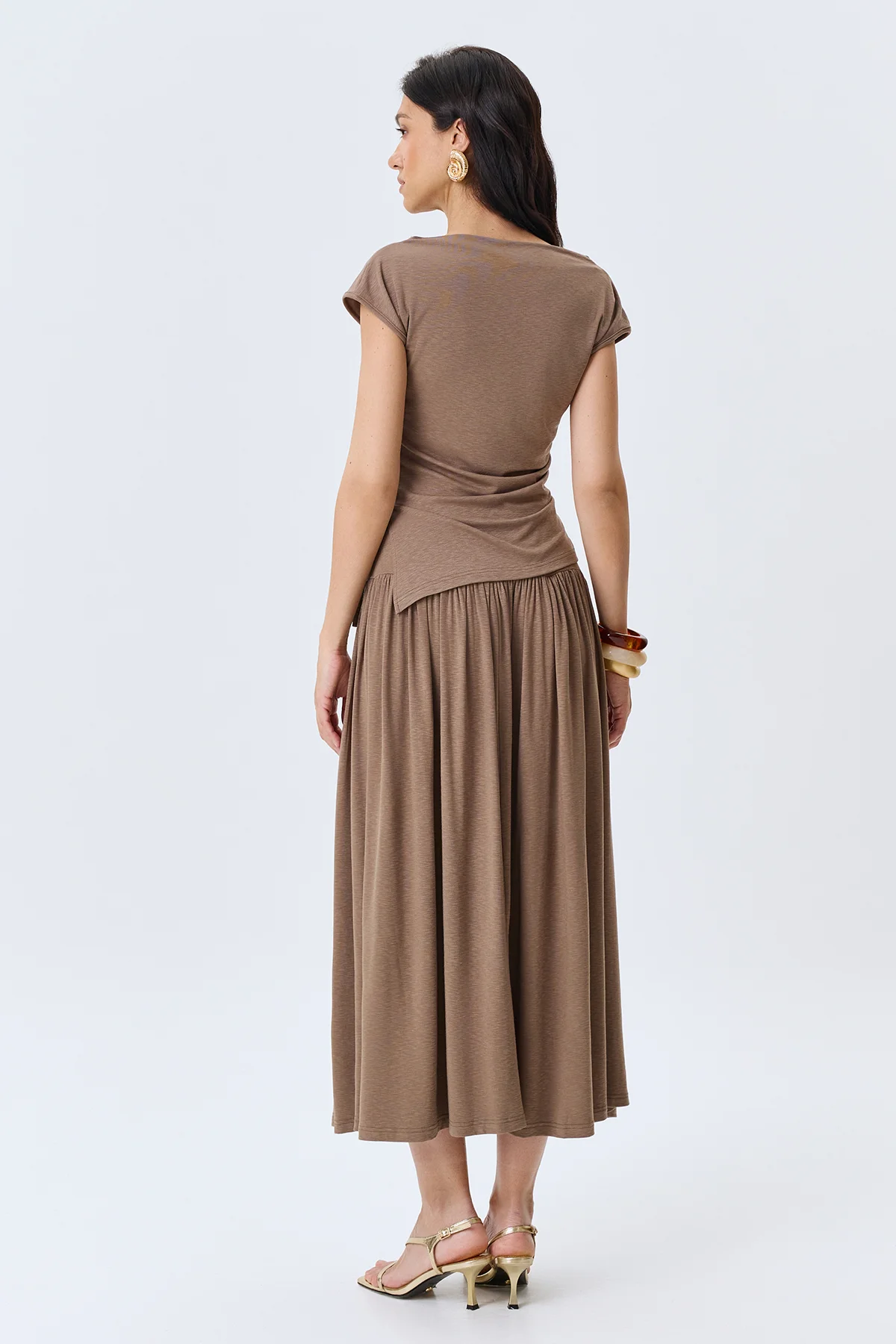 Асимметричный топ с драпировкой, 42