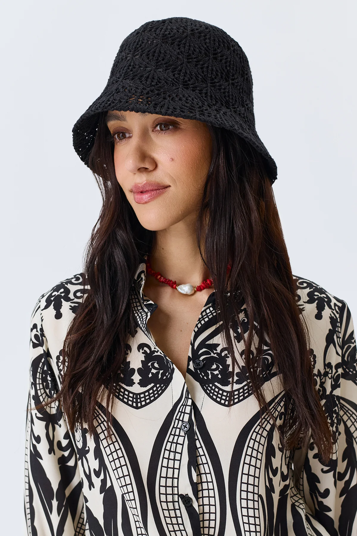 Хлопковая ажурная панама, One