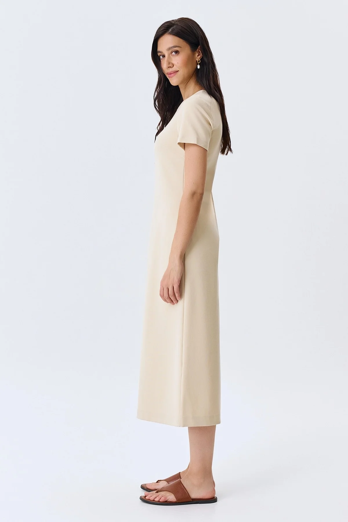 Базовое платье из смесовой вискозы, 46