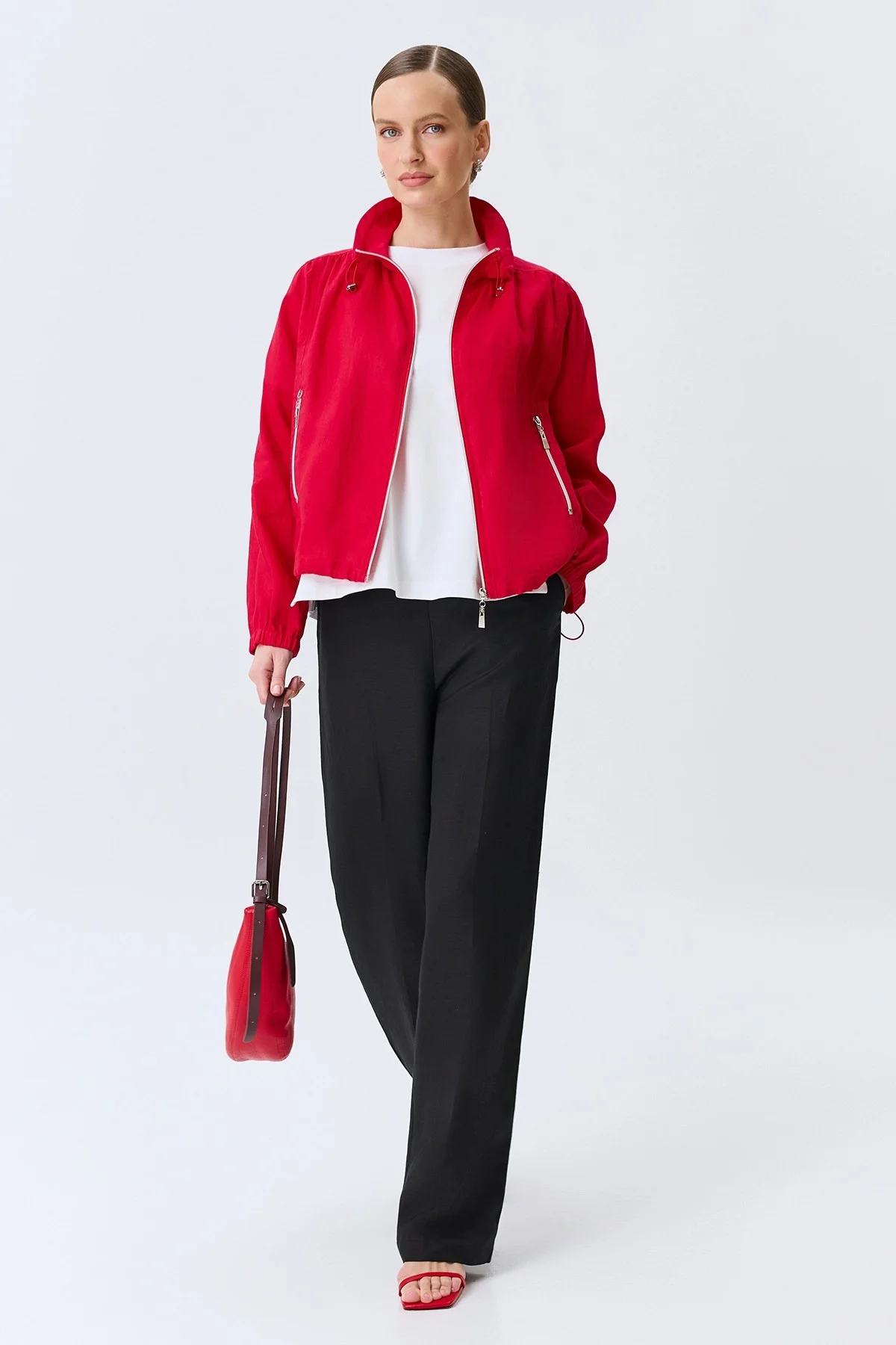 Укороченный жакет из 100% льна, 36