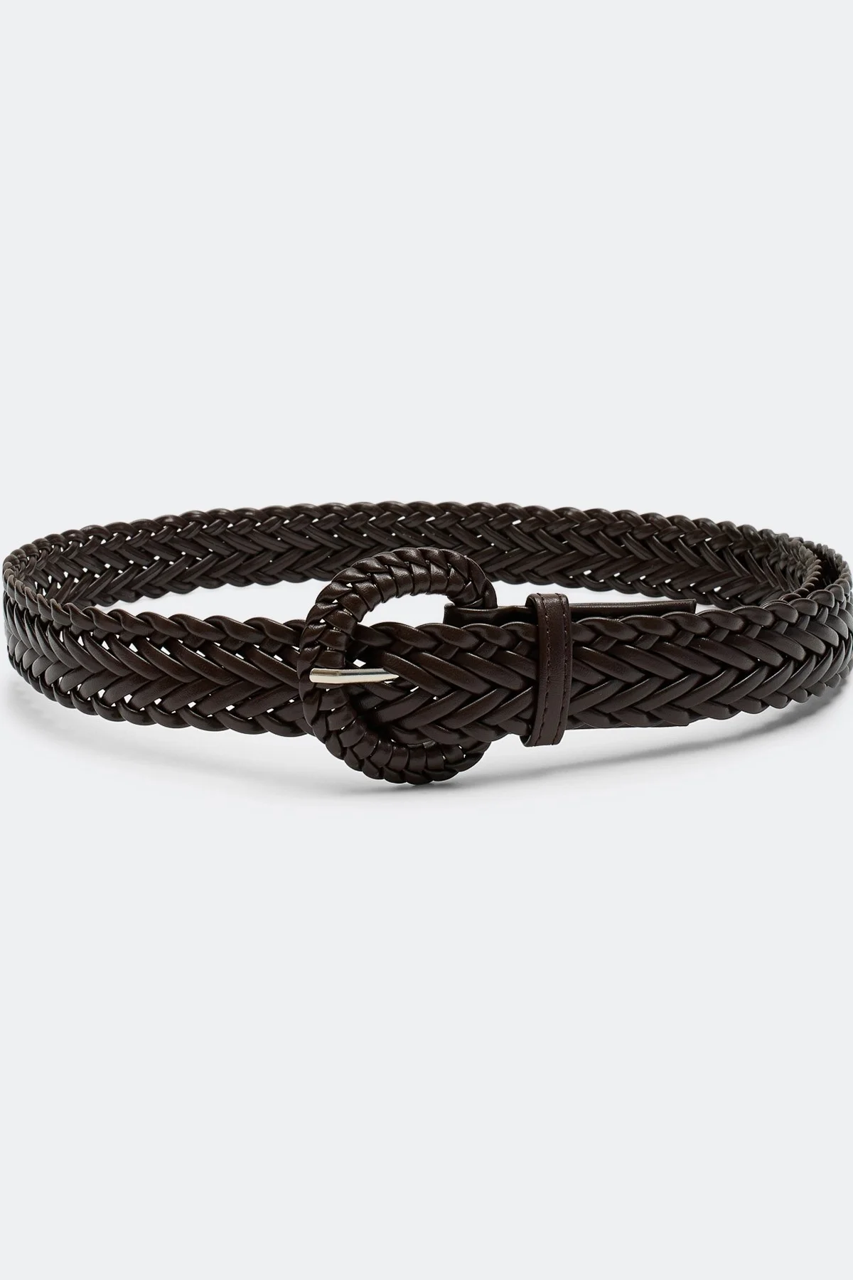 Плетеный ремень с узором "елочка", М