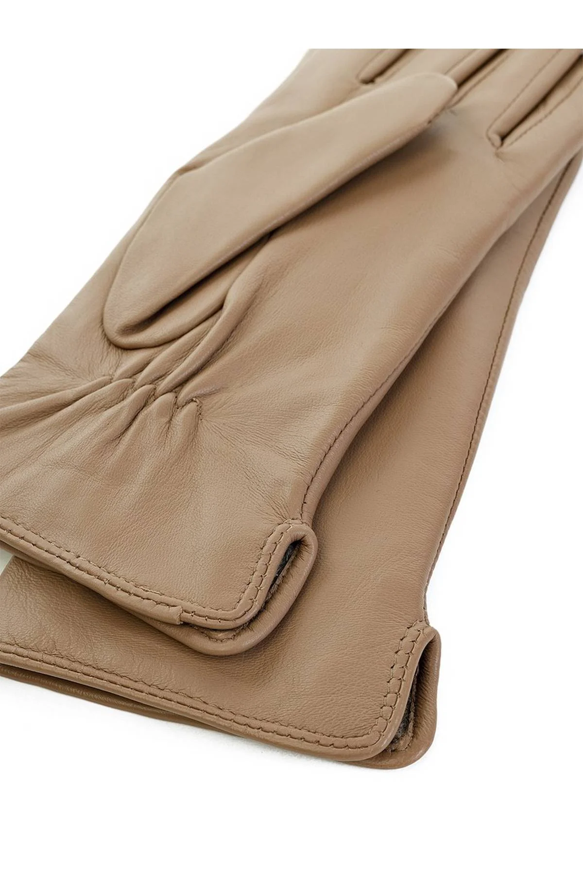 Перчатки темно-бежевые, 6,5