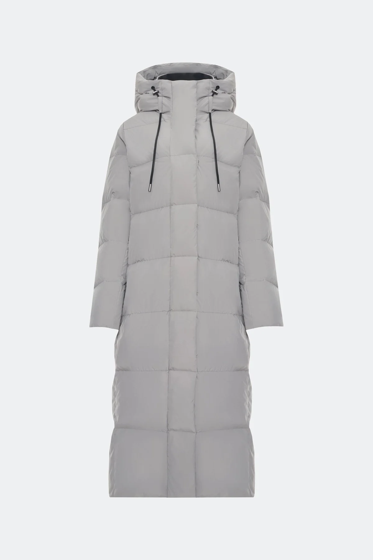 Длинный пуховик на натуральном утеплителе, 52