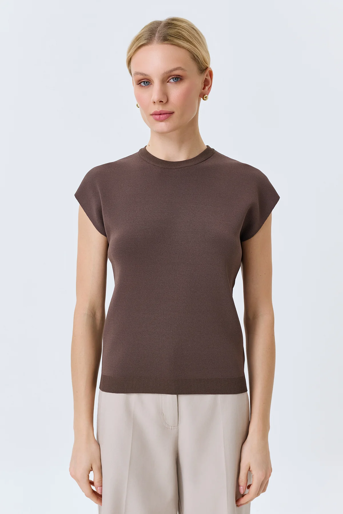 Вязаный топ из вискозы, 44