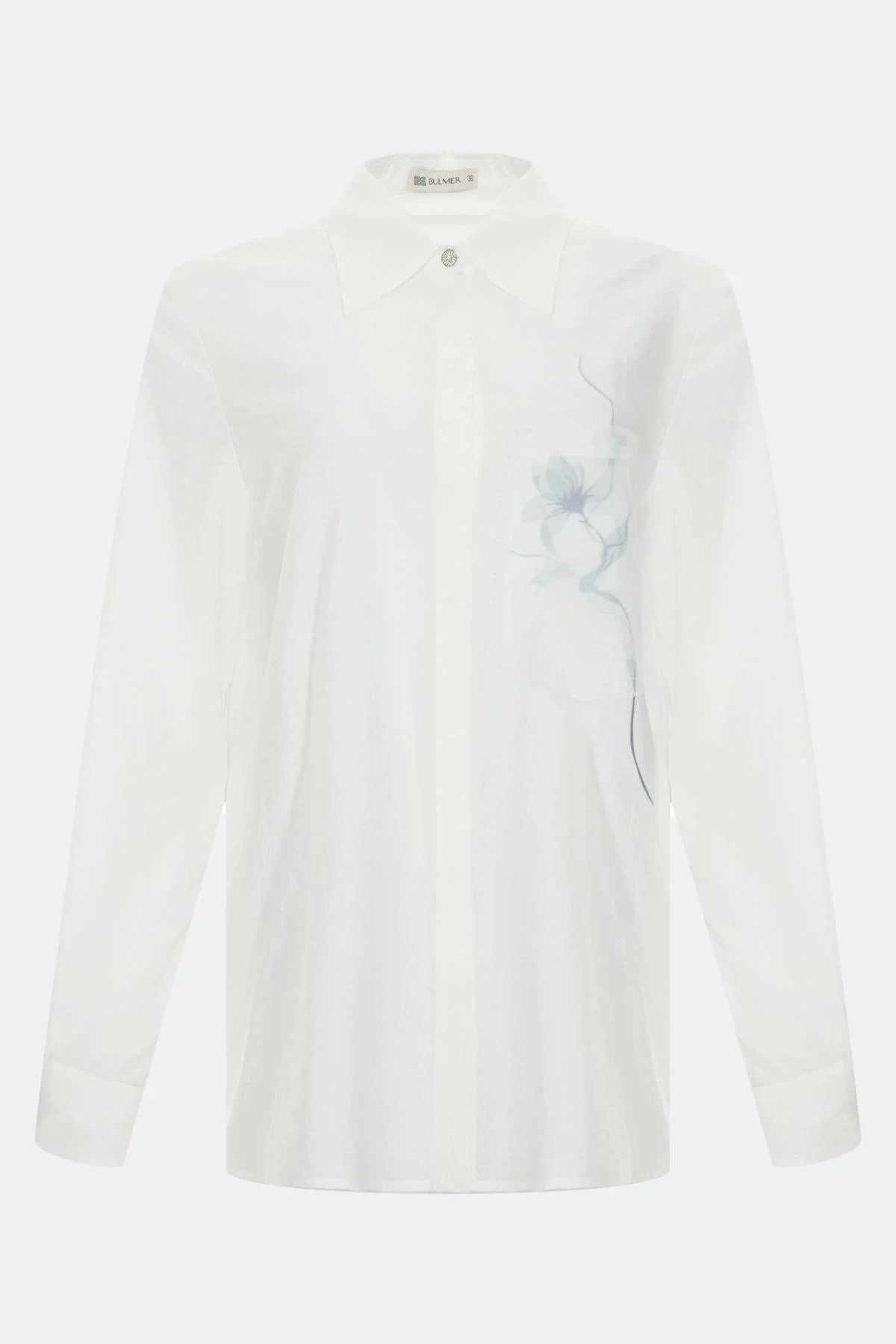 Блузка с нежным принтом, 40