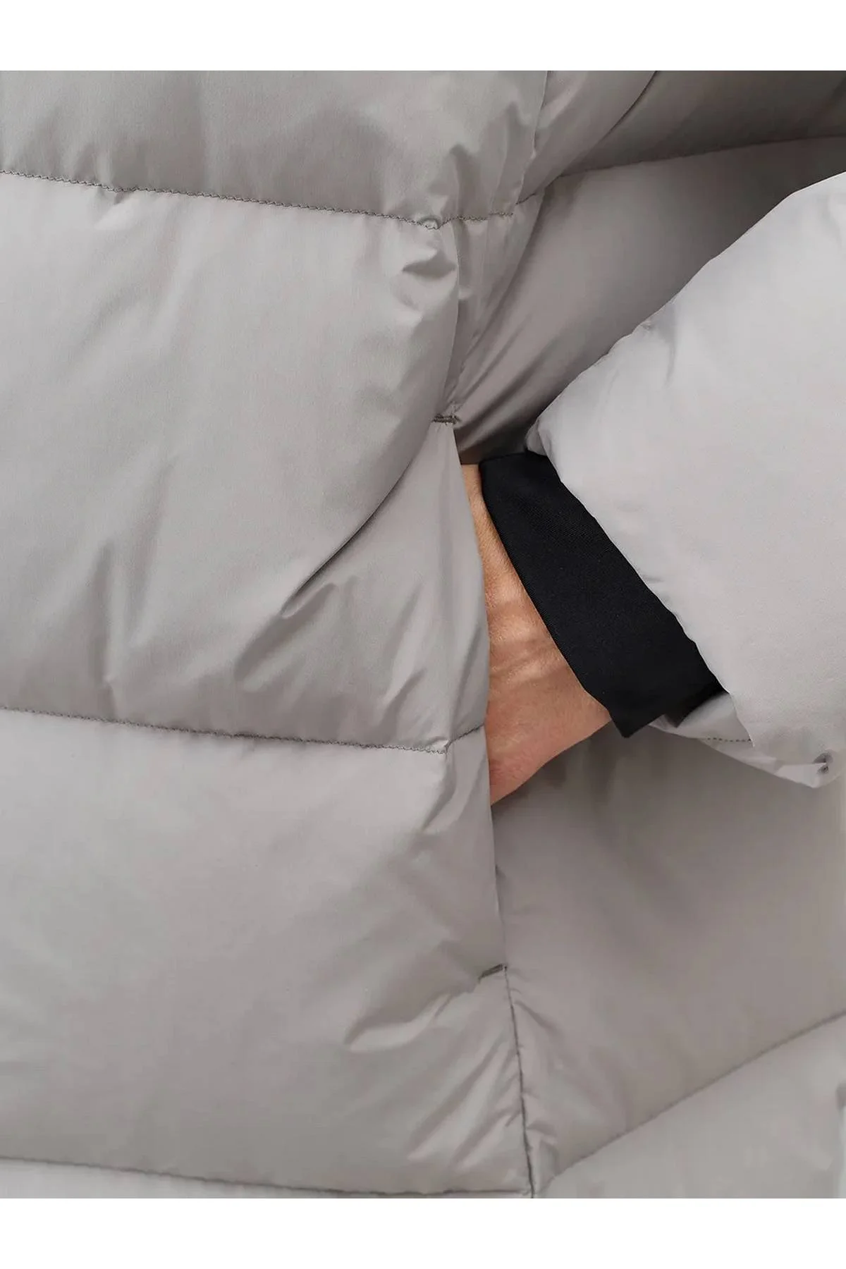 Лимитированная серия длинный пуховик на натуральном утеплителе и палантин, 48