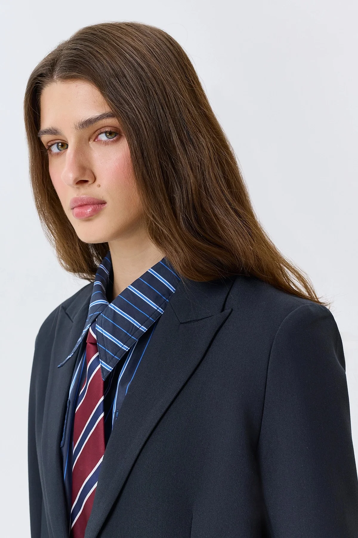 Однобортный свободный жакет, 50