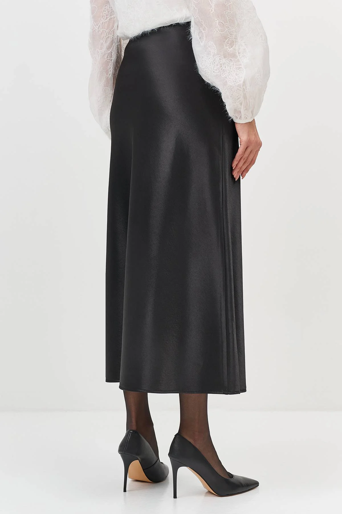 Лимитированная серия юбка из утепленного сатина и ремень, 34