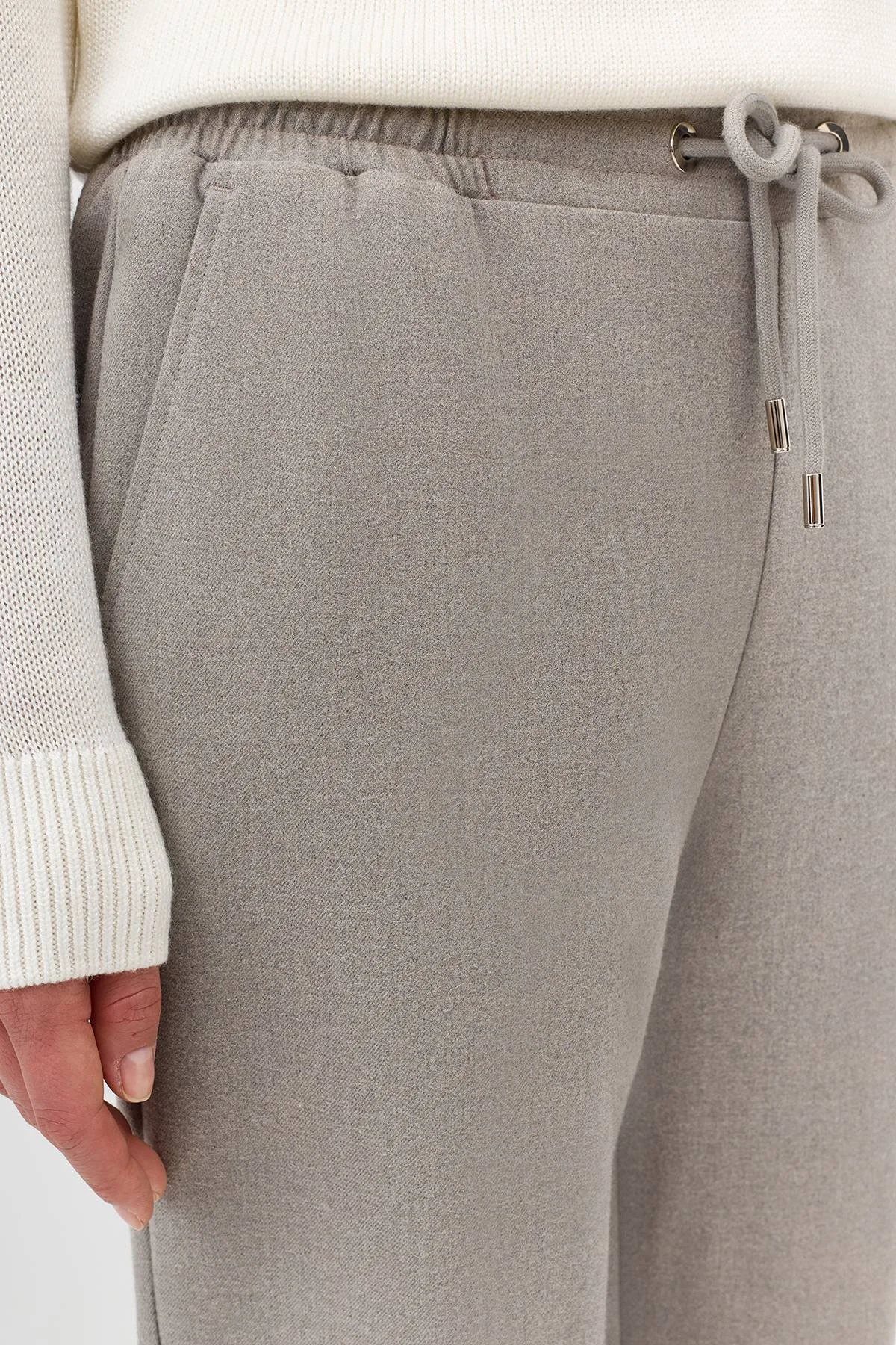 Лимитированная серия комфортные брюки с шерстью и ремень, 34